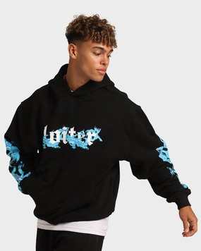 Smooth Finish Loiter Electro Butterfly Hoodie Black