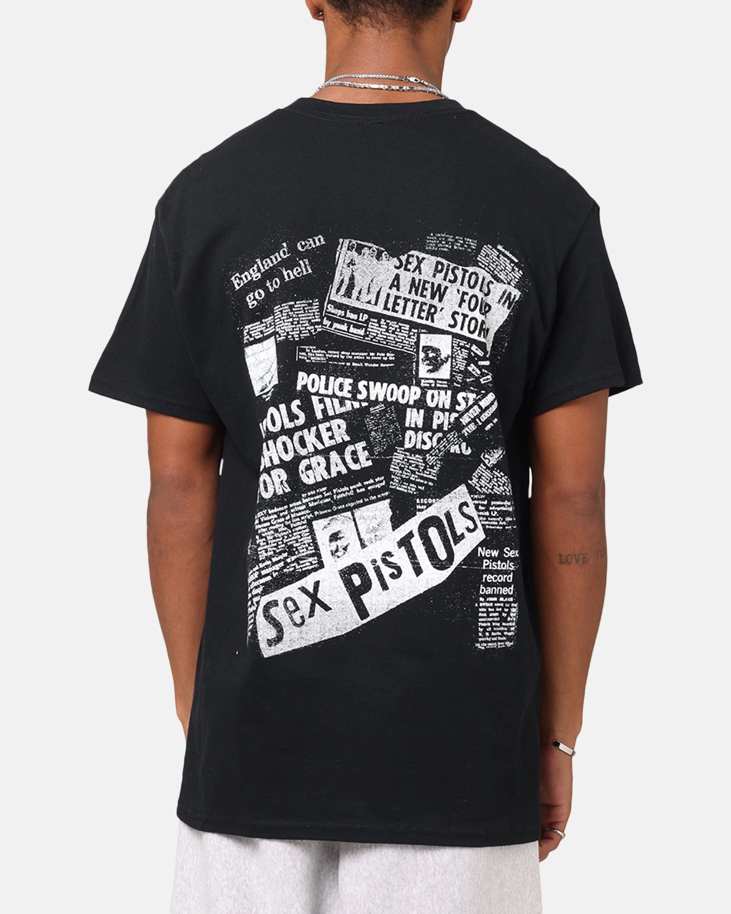 Sex Pistols Anarchy In The UK T-Shirt Black Breathable touch Eco Friendly Production
