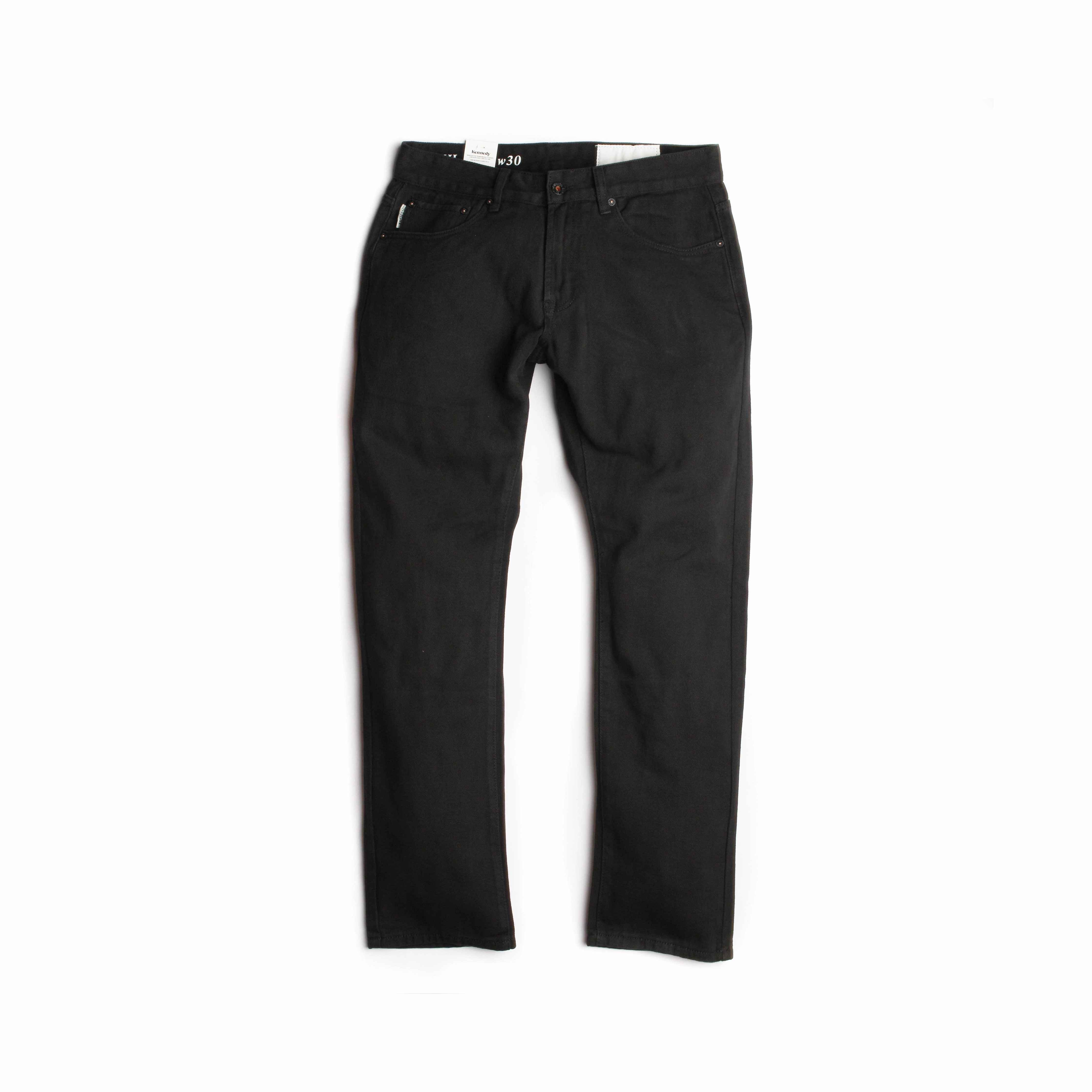 Kennedy Denim Co 1903 Classic Washed Denim 'Jet Black' Anti Pilling Treatment Feminine Cut