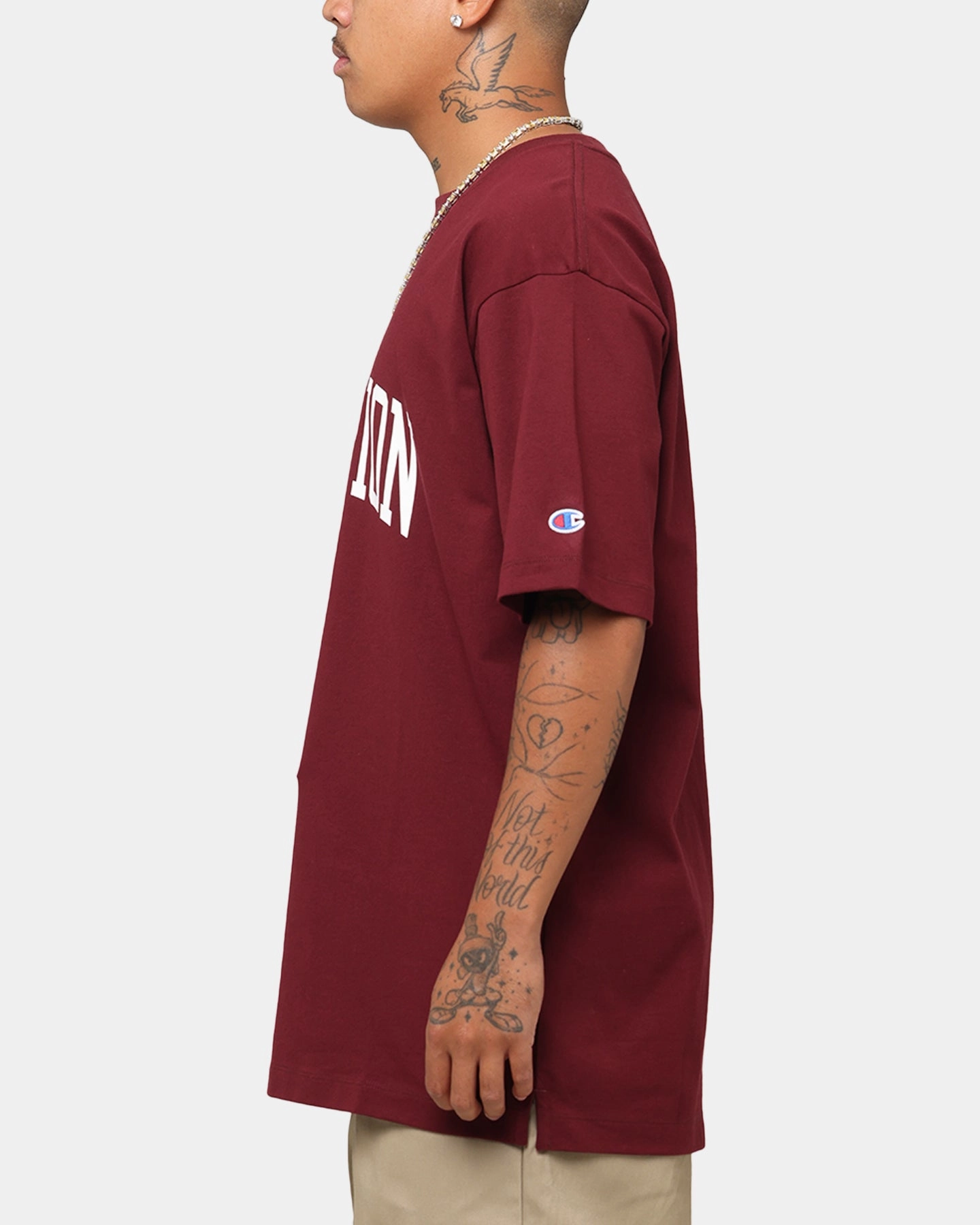 Champion Rochester Graphic T-Shirt Red Durable Color Retention