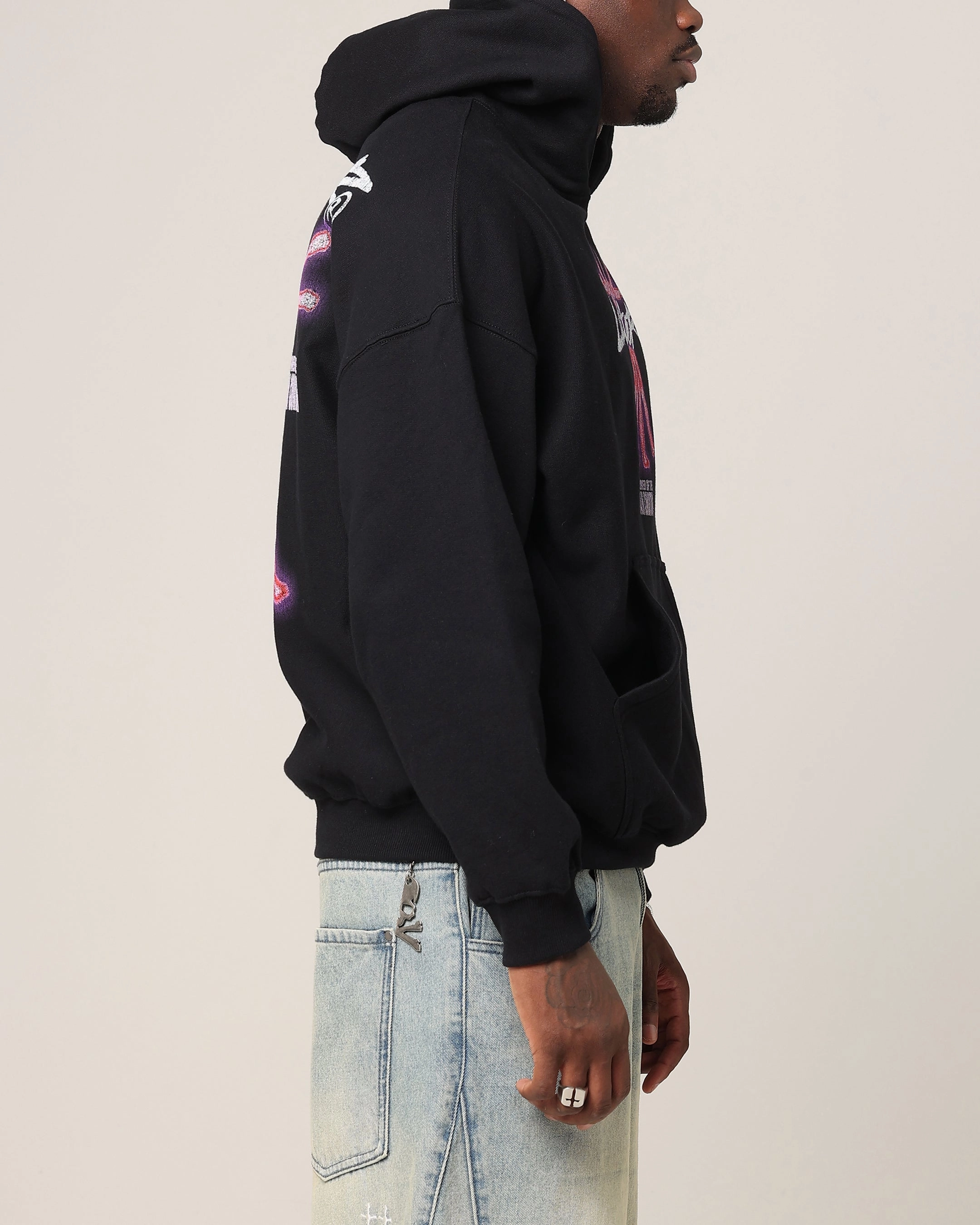 Loiter Human Condition Hoodie Black suitable for sports games