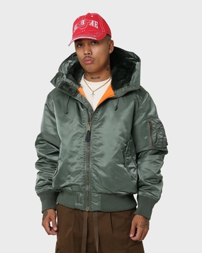 TapedSeams Supreme Hooded MA-1 Jacket Olive
