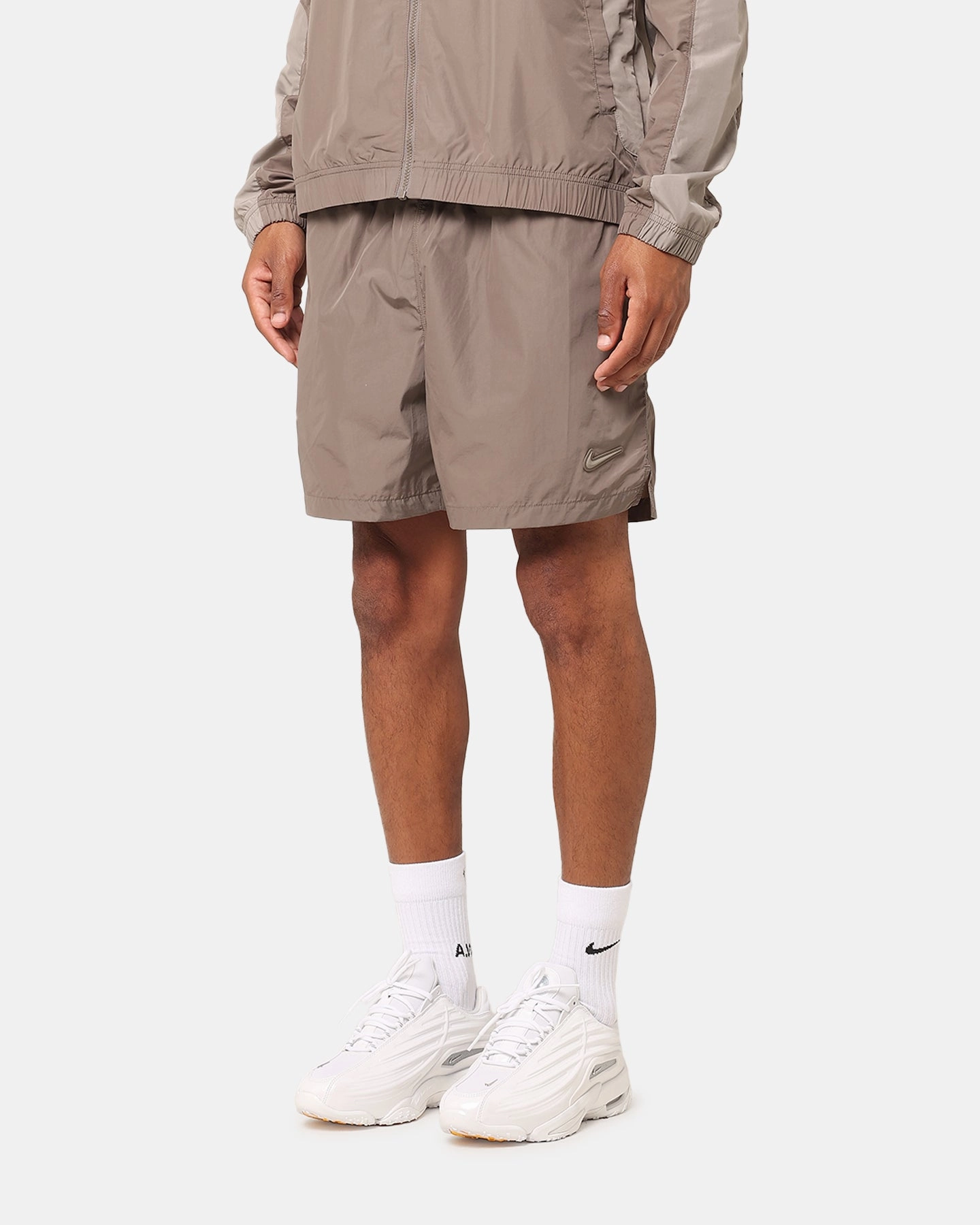 Adjustable Fit Nike Nocta Cardinal Nylon Shorts Olive Grey