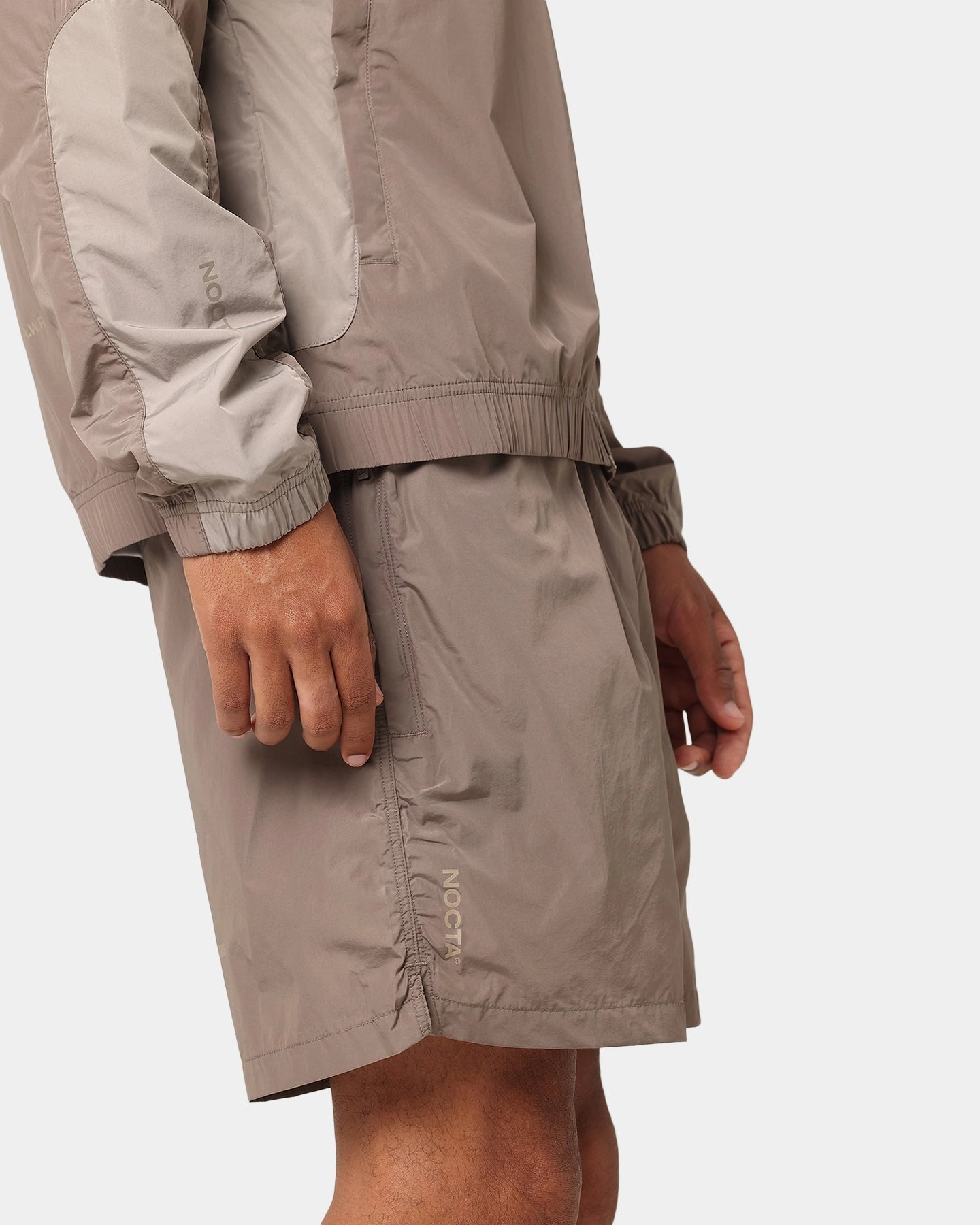 Nike Nocta Cardinal Nylon Shorts Olive Grey ski wear Fresh Day