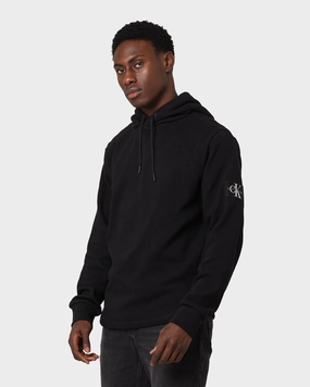 beachgoer Acknowledge Calvin Klein Mini Waffle Knit Badge Hoodie Black