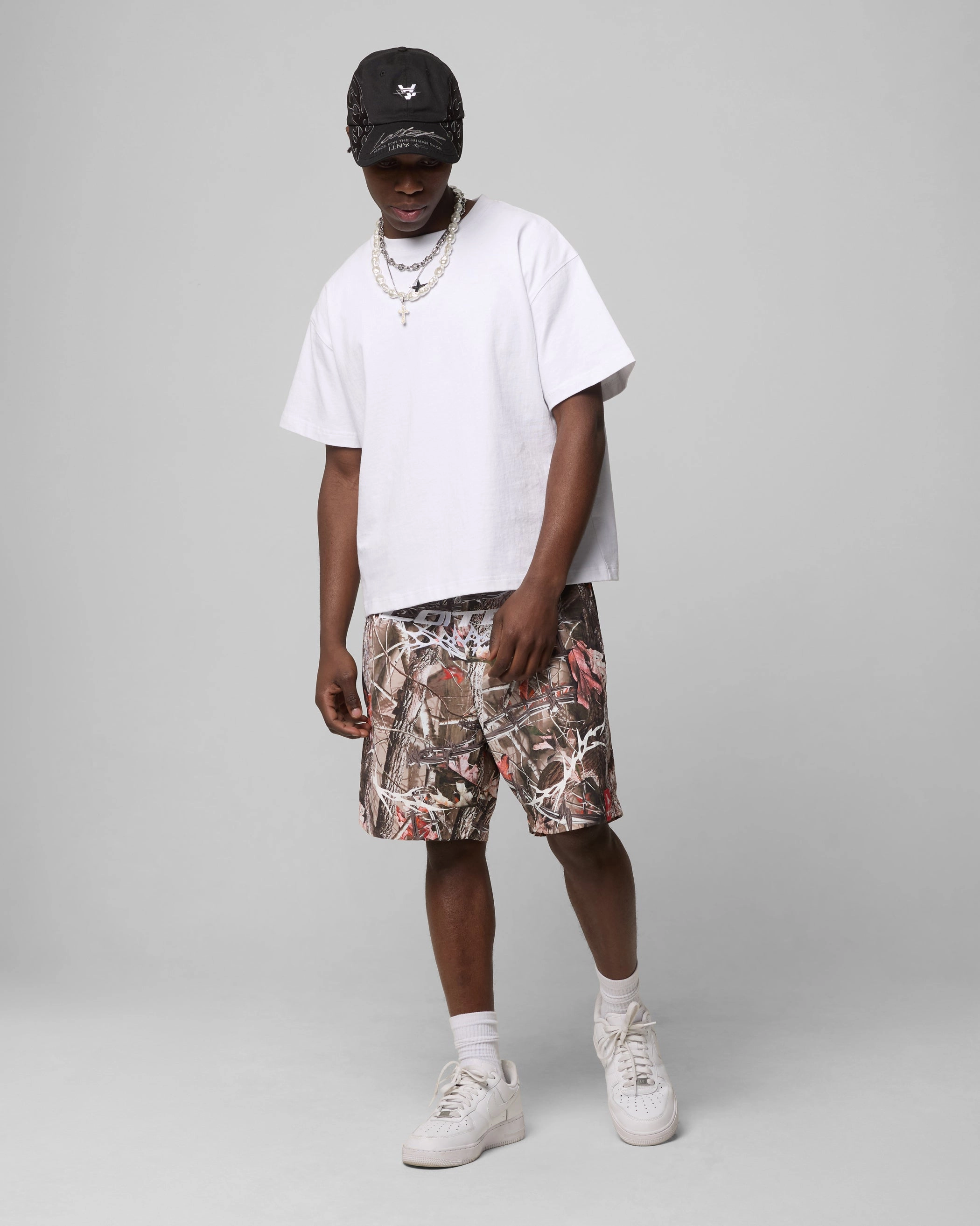 All Day Comfort Fit Loiter Cyber Walk Shorts Real Tree Camo