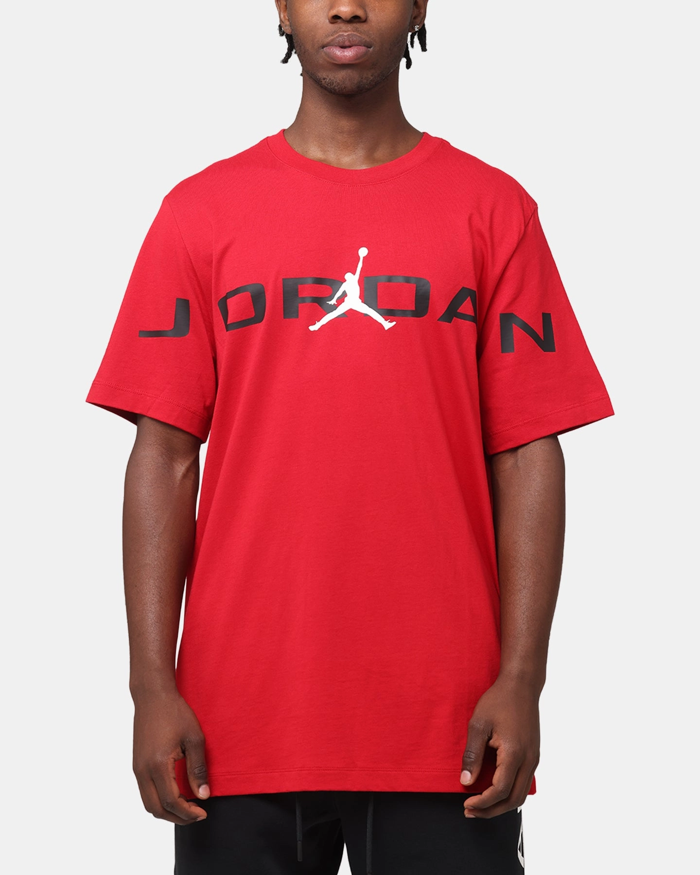 Durable Stitching Jordan Air Stretch Crewneck T-Shirt Gym Red/Black/White