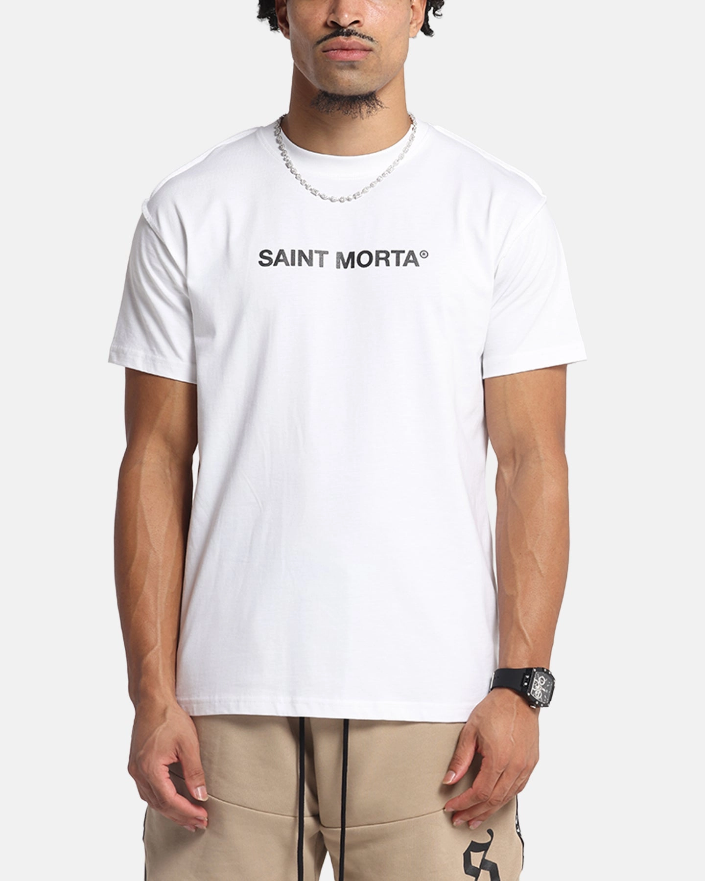 dry cleanable Saint Morta Memoriam Lafayette T-Shirt White