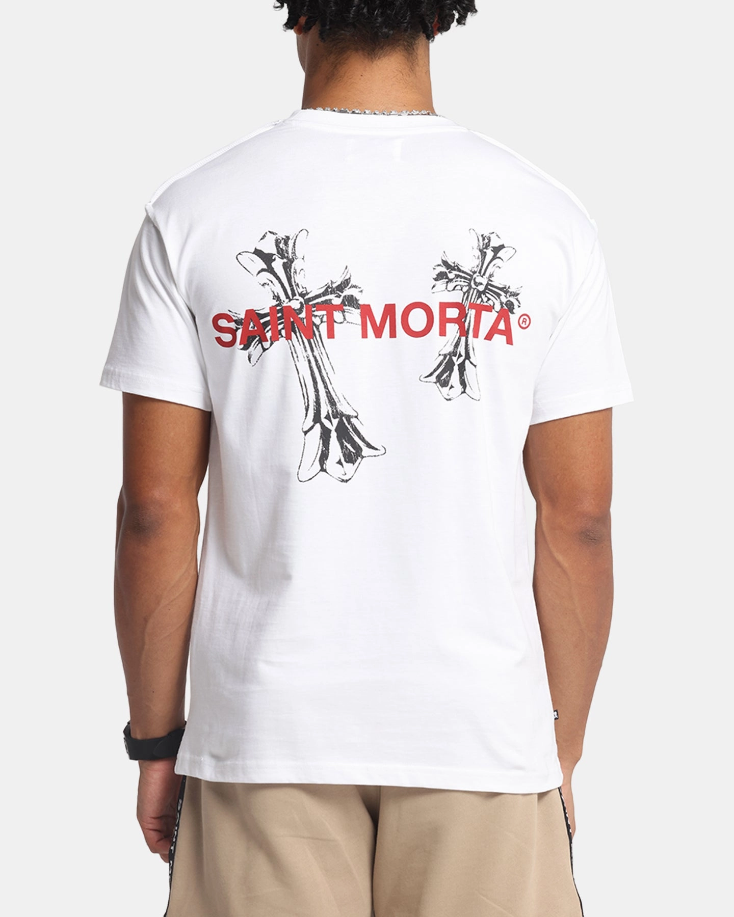 Saint Morta Memoriam Lafayette T-Shirt White Sleek And Stylish