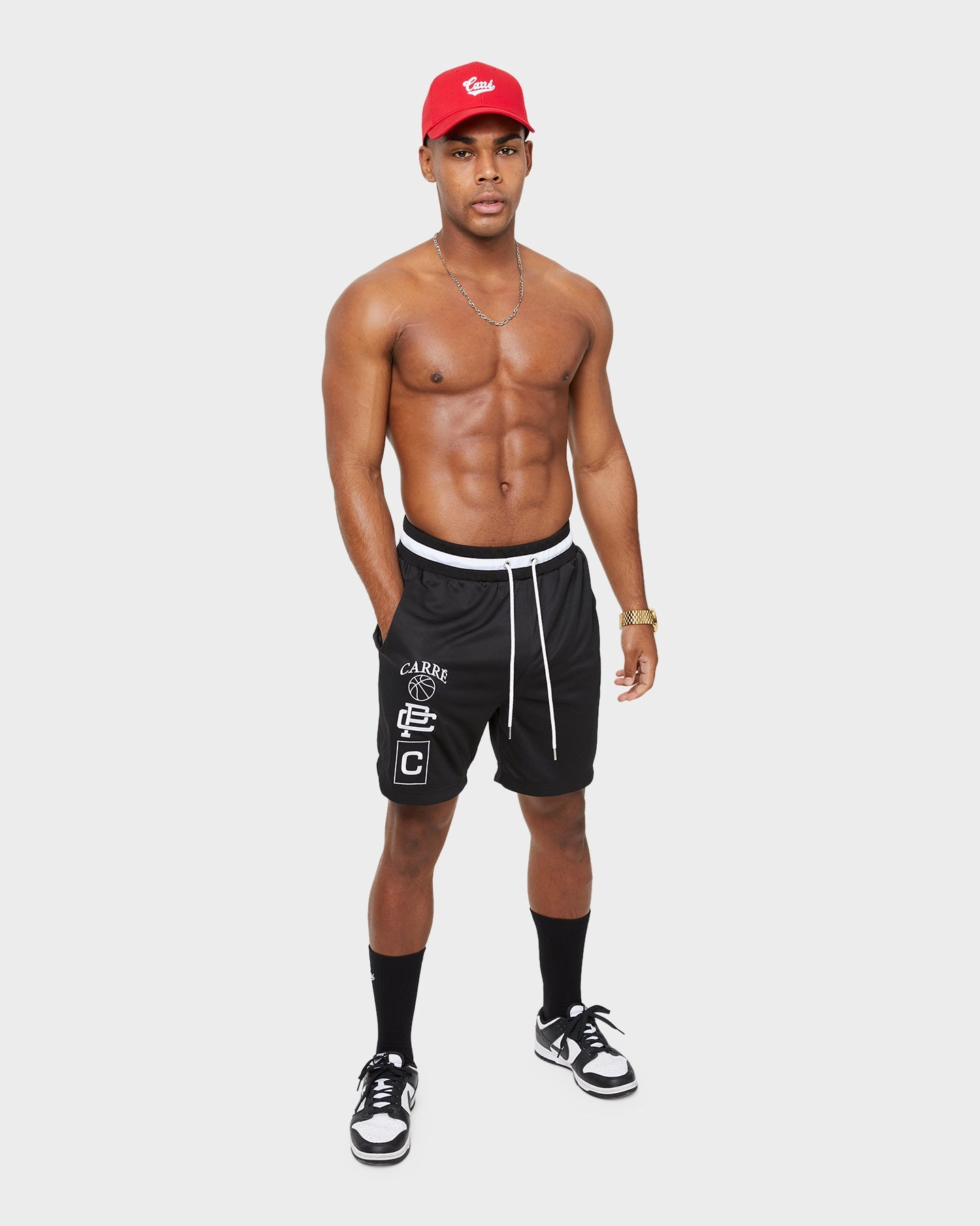 Carr?? Parc De Balle Shorts Black Contoured Cuff Design