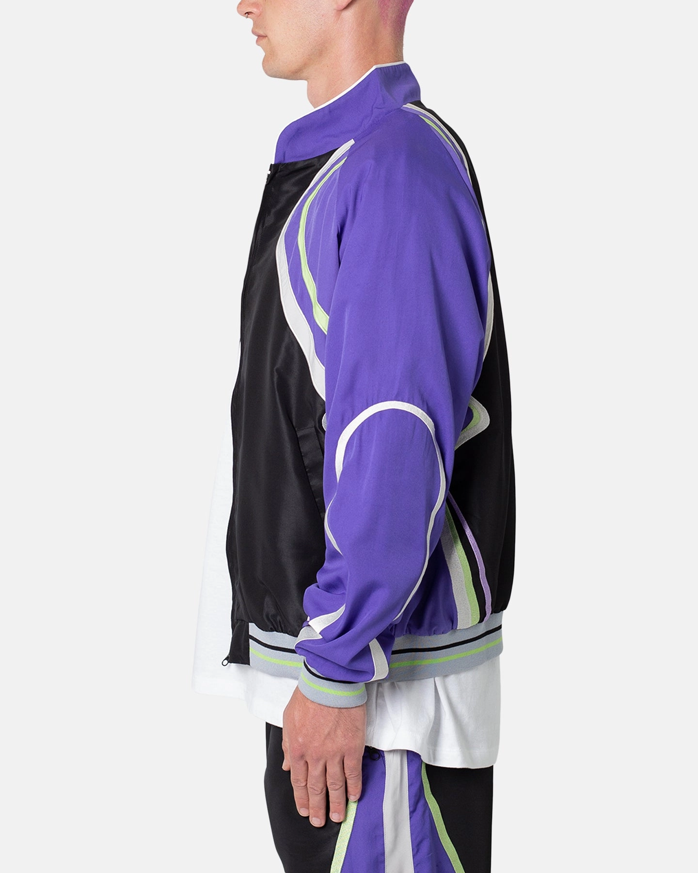File Durable Material MNML Motocross Track Jacket Purple