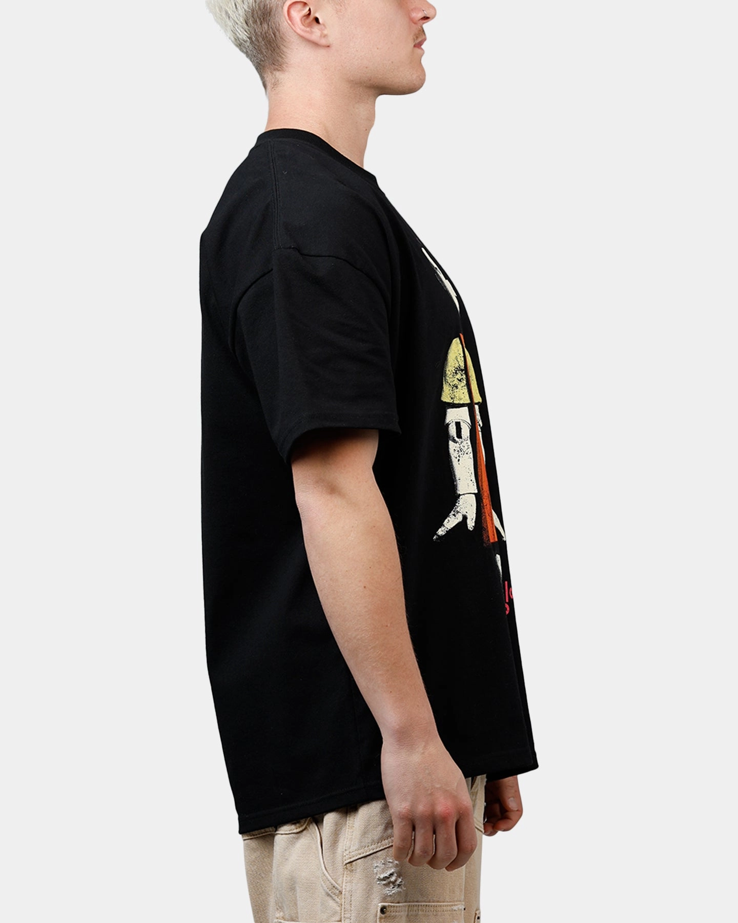 Goat Crew X Squid Game Young-Hee Heavyweight T-Shirt Black Basic Top Easy Care