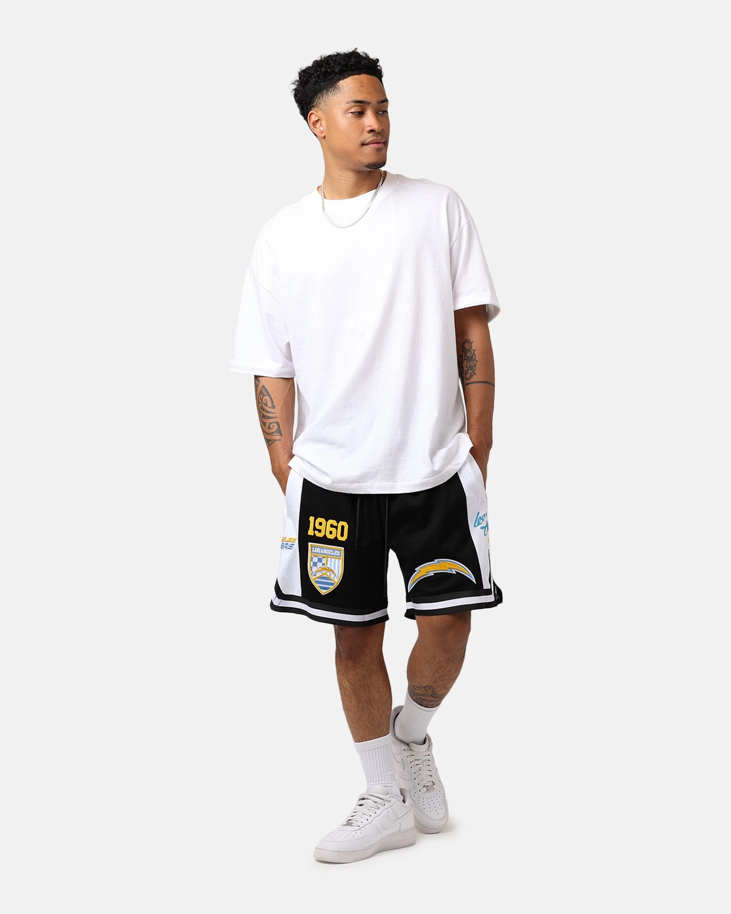 Pro Standard Los Angeles Chargers Fast Lane 2.0 Shorts Black Budget - friendly