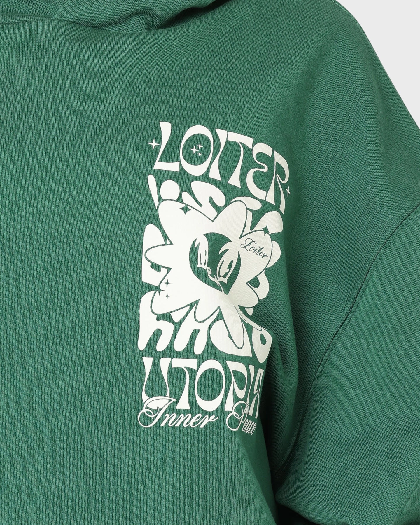 Loiter Fleur Hoodie Green humid