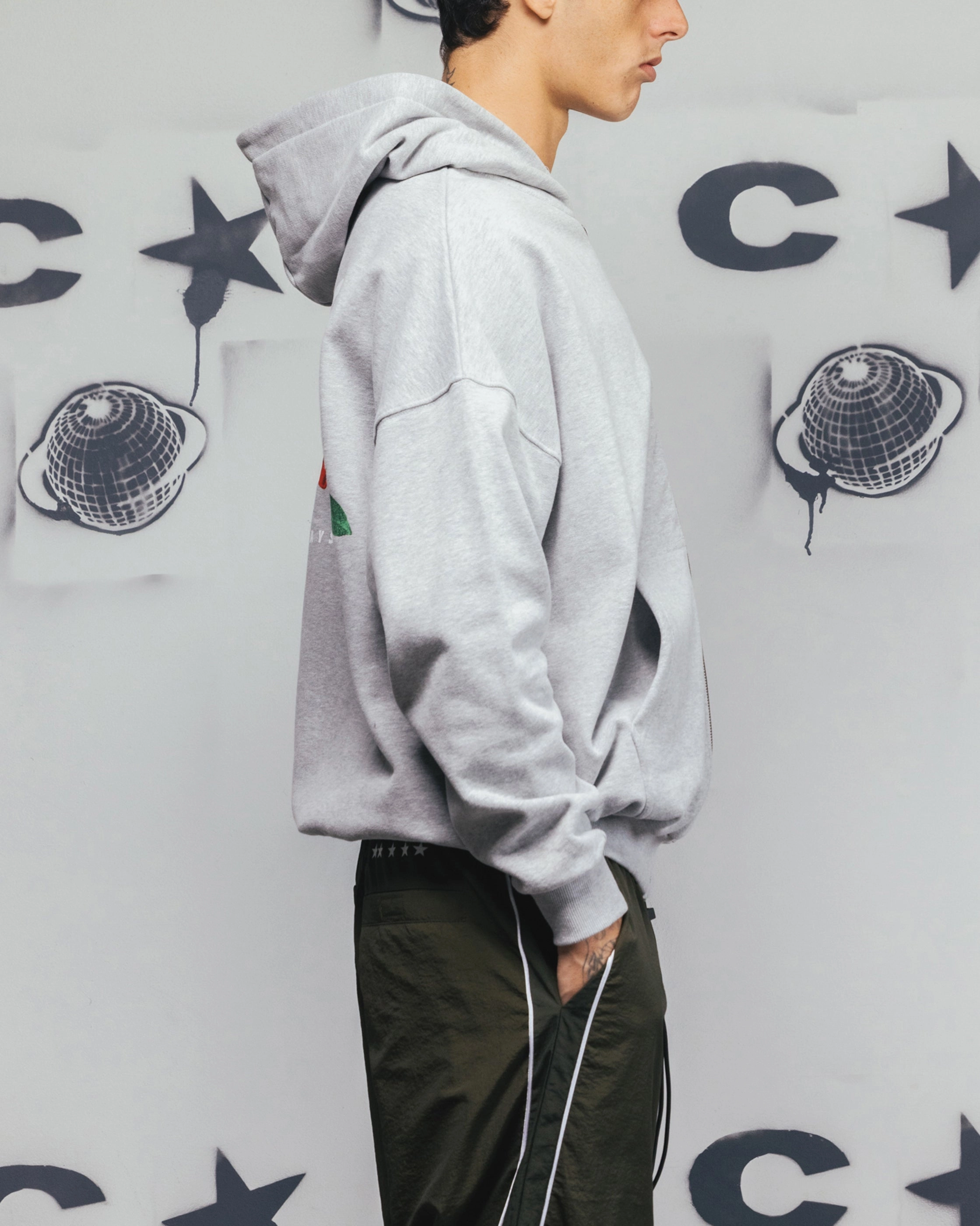 above ground Moisture Lock Layer Carre Always & Forever Zip Hoodie Grey Marle