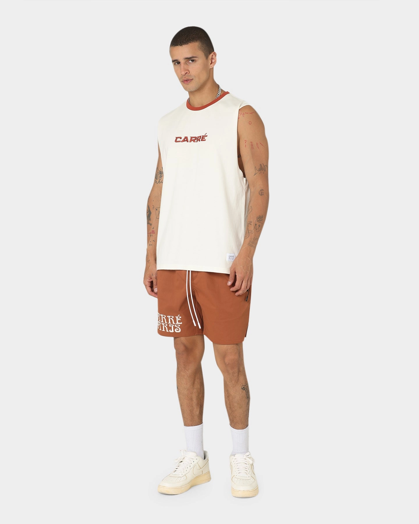 Carre Tourbillion LP Shorts Brick Quick Access Zip Pockets