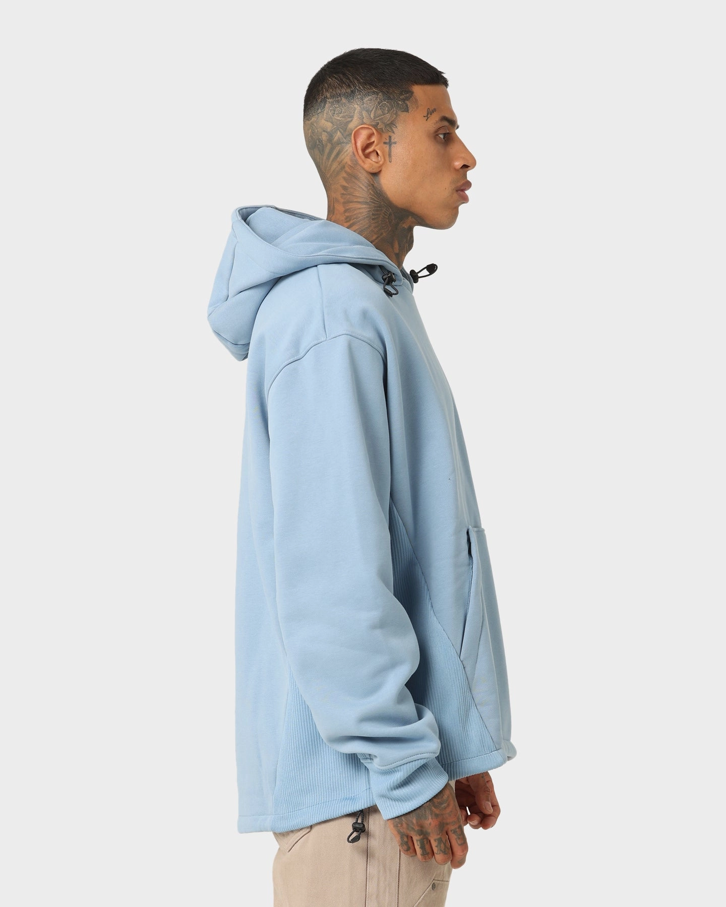Jordan 23 Engineered Statement Fleece Pullover Hoodie Chambray Flexible Design SnapFasteners