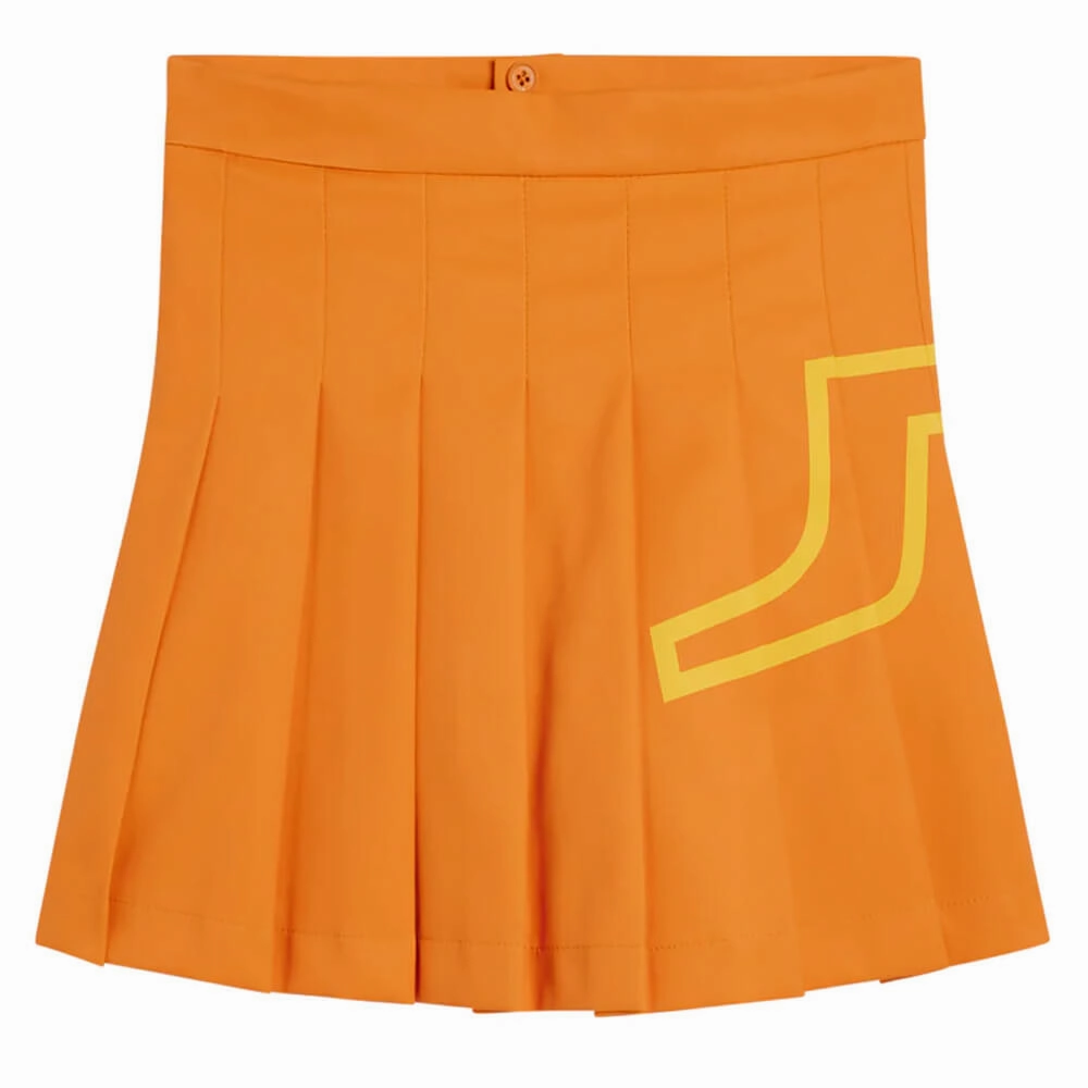Summer Picnic J.Lindeberg Naomi Golf Skirt Russet Orange - SS23 Women