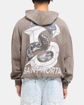 Breathable Lining single - compartment Saint Morta Venom Boxy Hoodie Sunfade Brown