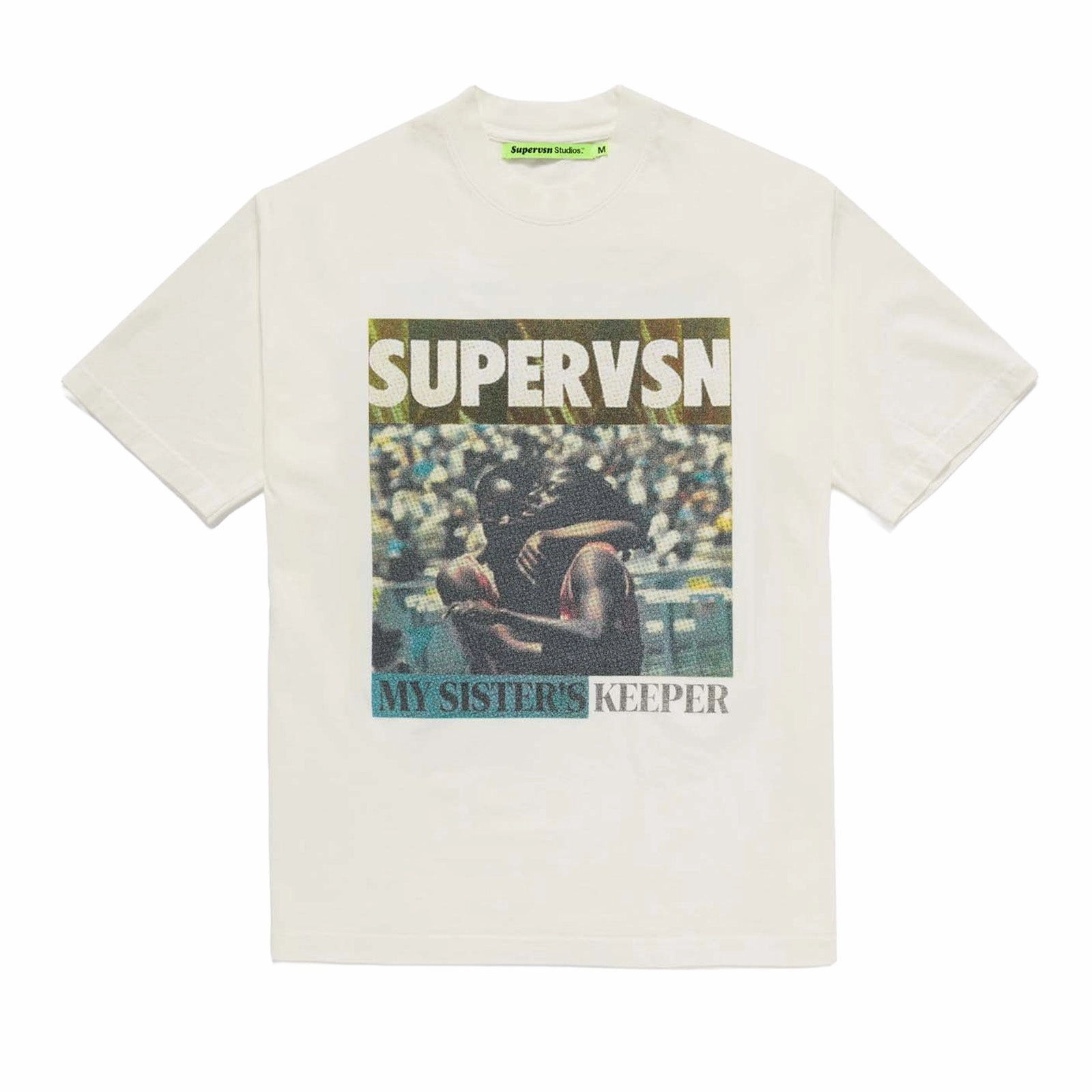 Supervsn My Sisters Keeper Short Sleeve Tee 'Bone' Layerable Look Wrinkle Resistant Material