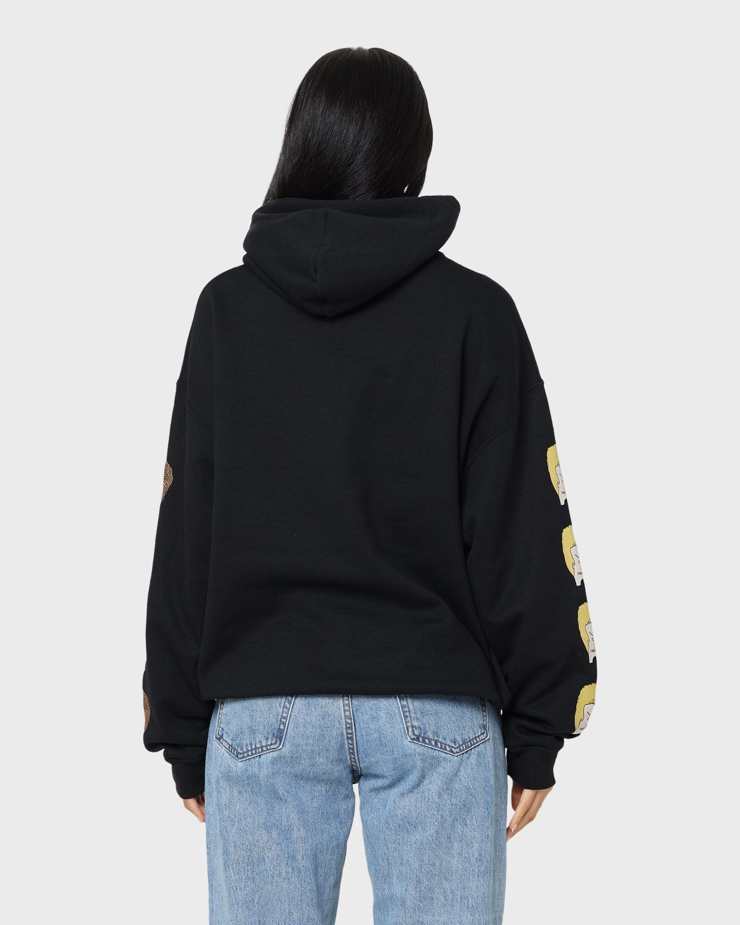 Eyeshadow Soft Shell Material American Thrift American Thrift X Beavis & Butthead Couch Hoodie Black