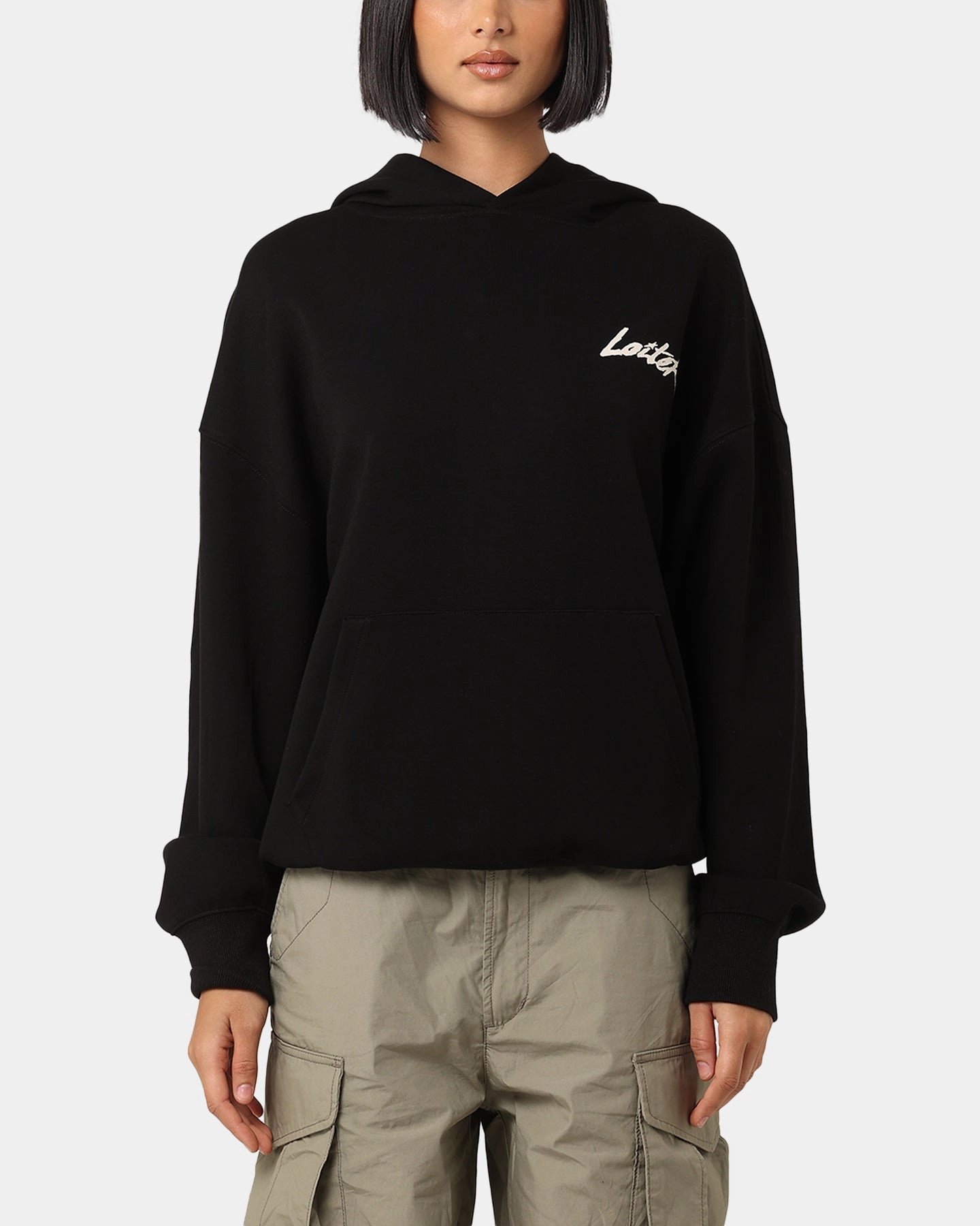 Loiter Chroma Premium Hoodie Black All Day Use