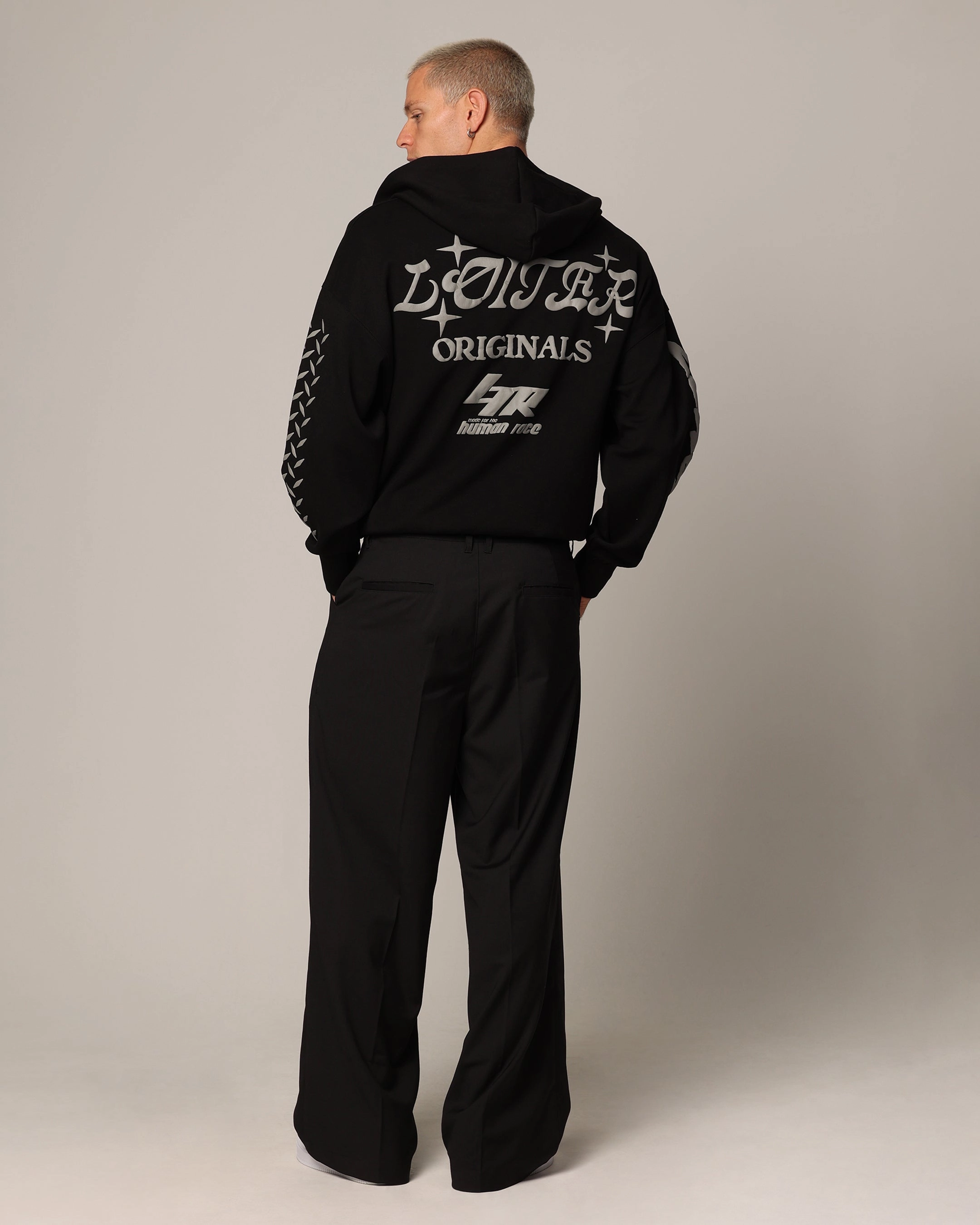 Loiter Instinct Hoodie Black Flexible Elbow Panels