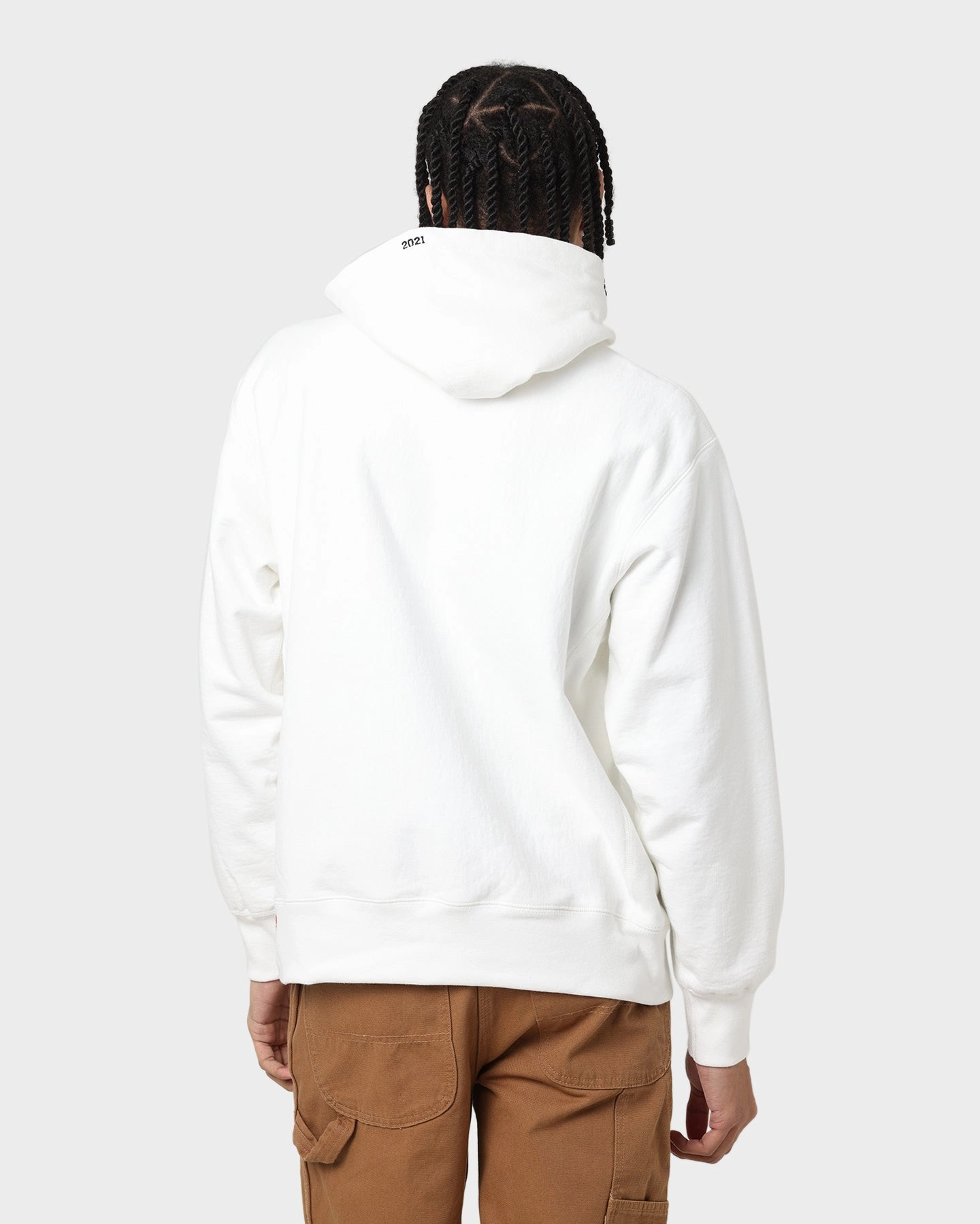 Supreme Box Logo Hooded Sweatshirt White Reflective Detailing Reflective details