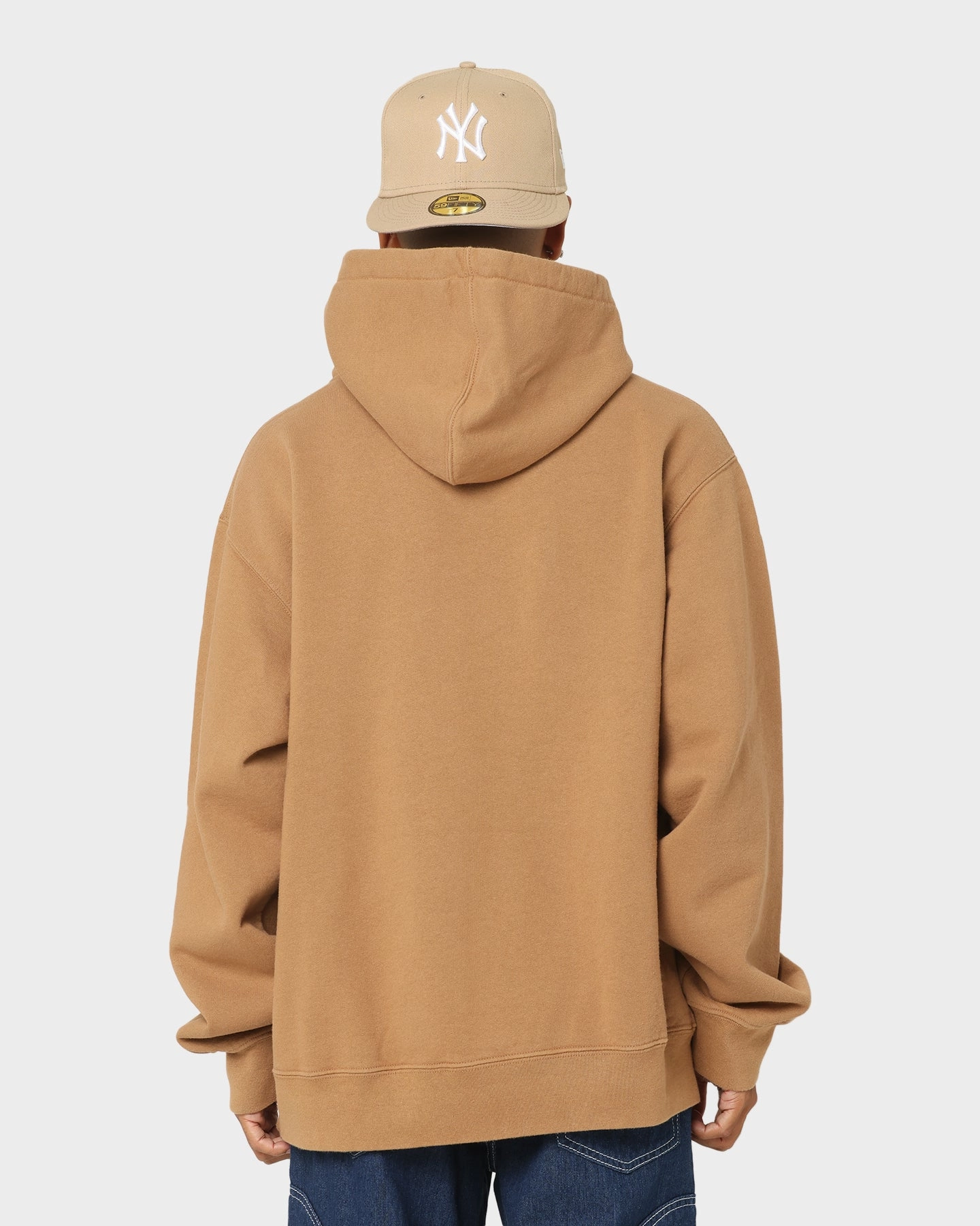 museum Supreme Denim Logo Hoodie Brown
