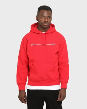 High-Tech Protection Supreme Shop Hooded Sweatshirt Red