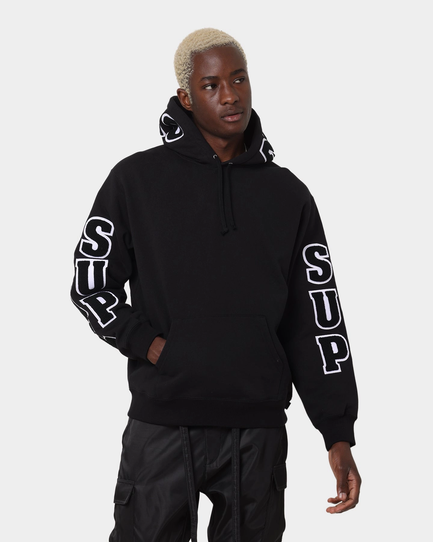 Asset Supreme Team Chenille Hoodie Black
