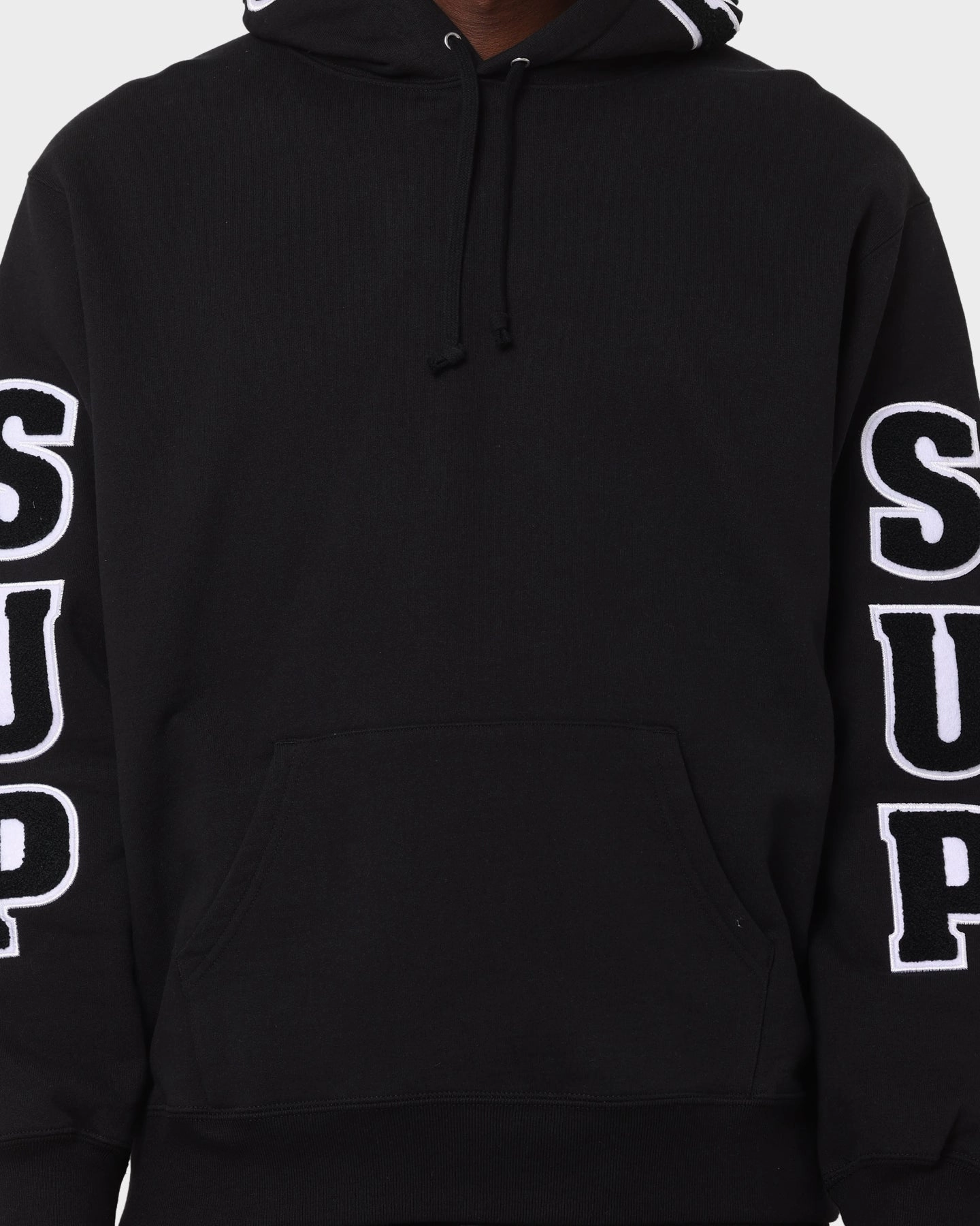 Casual Use Supreme Team Chenille Hoodie Black