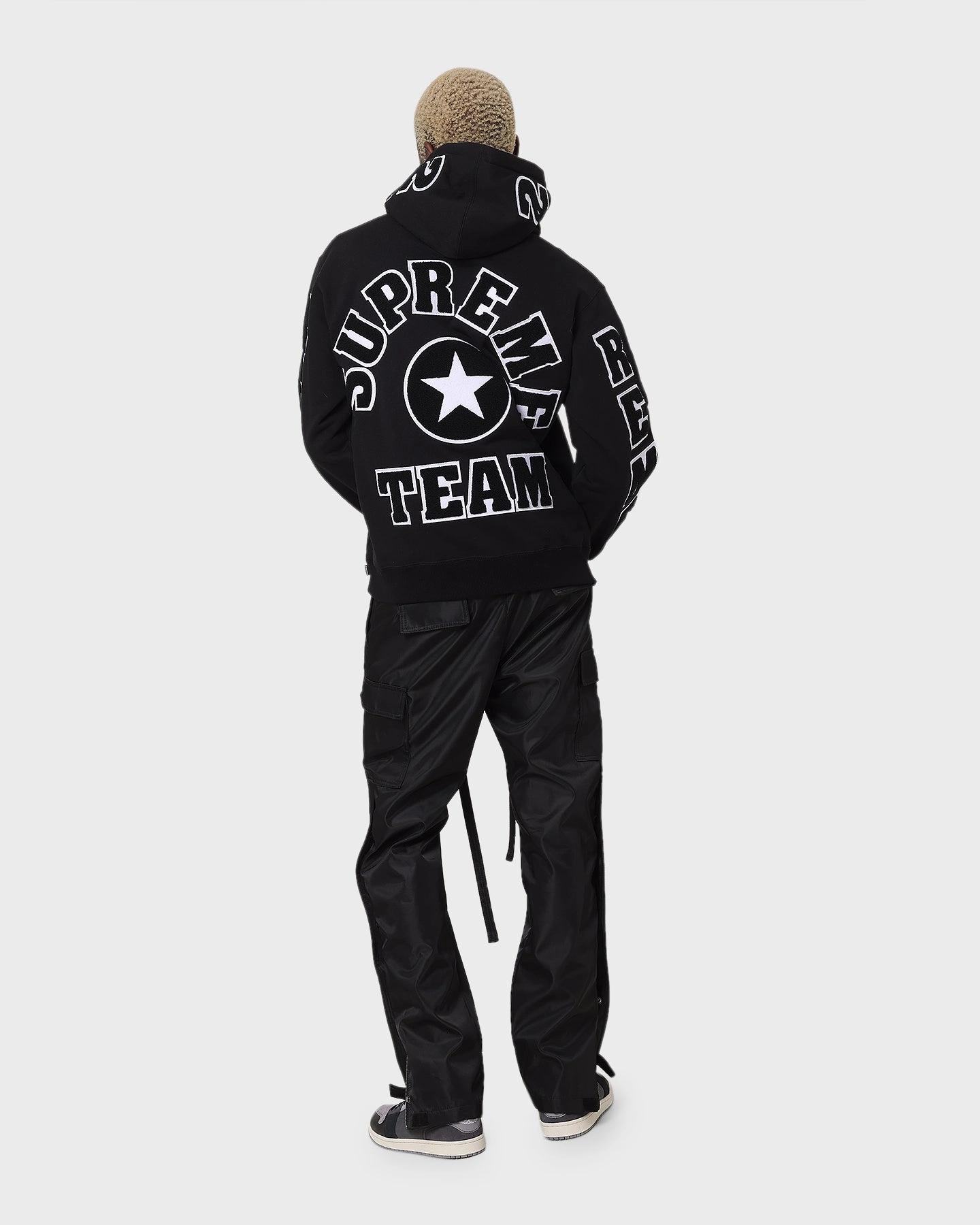 Supreme Team Chenille Hoodie Black Multi Seasonal Charm