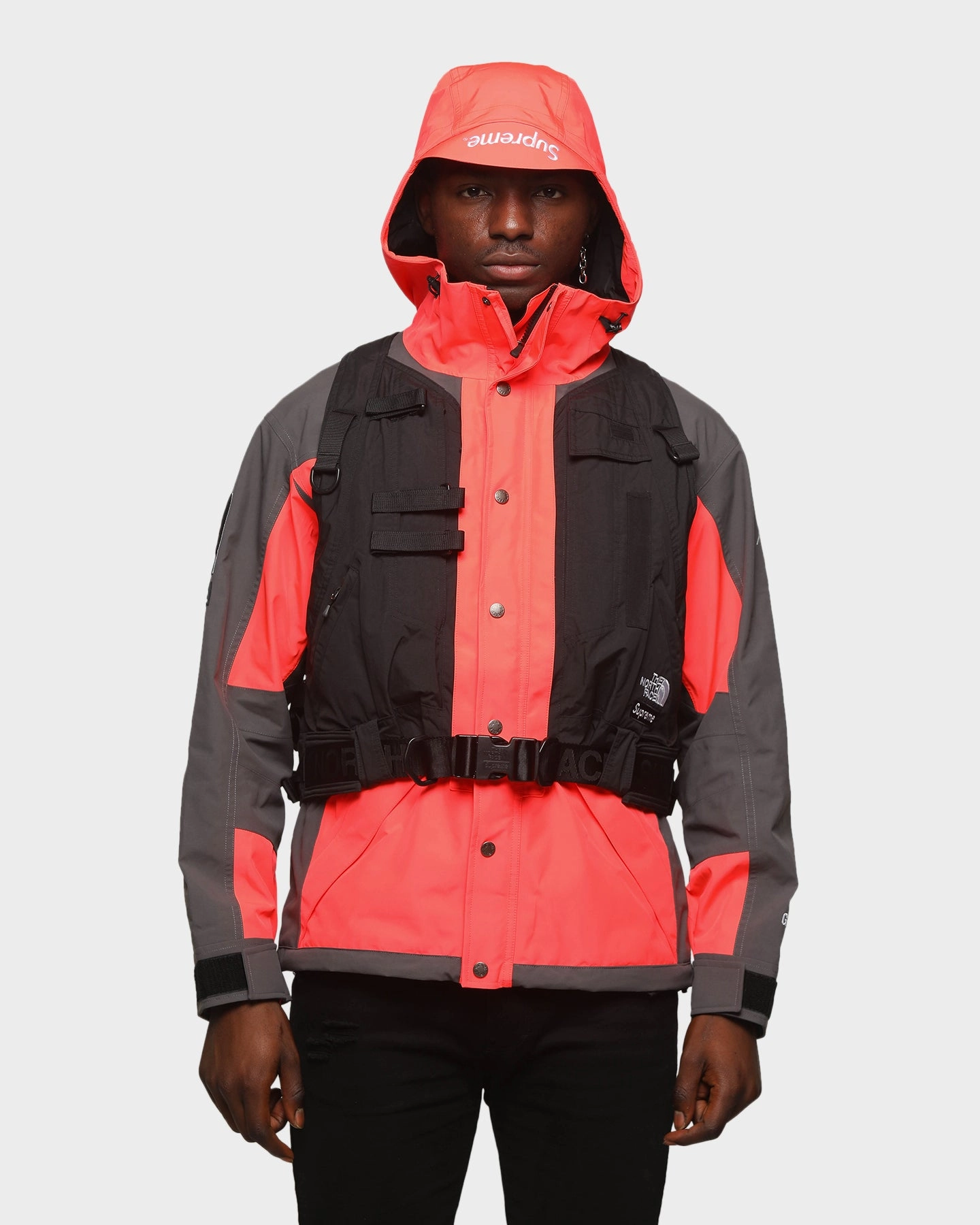 Office Supreme The North Face RTG Jacket   Vest Red