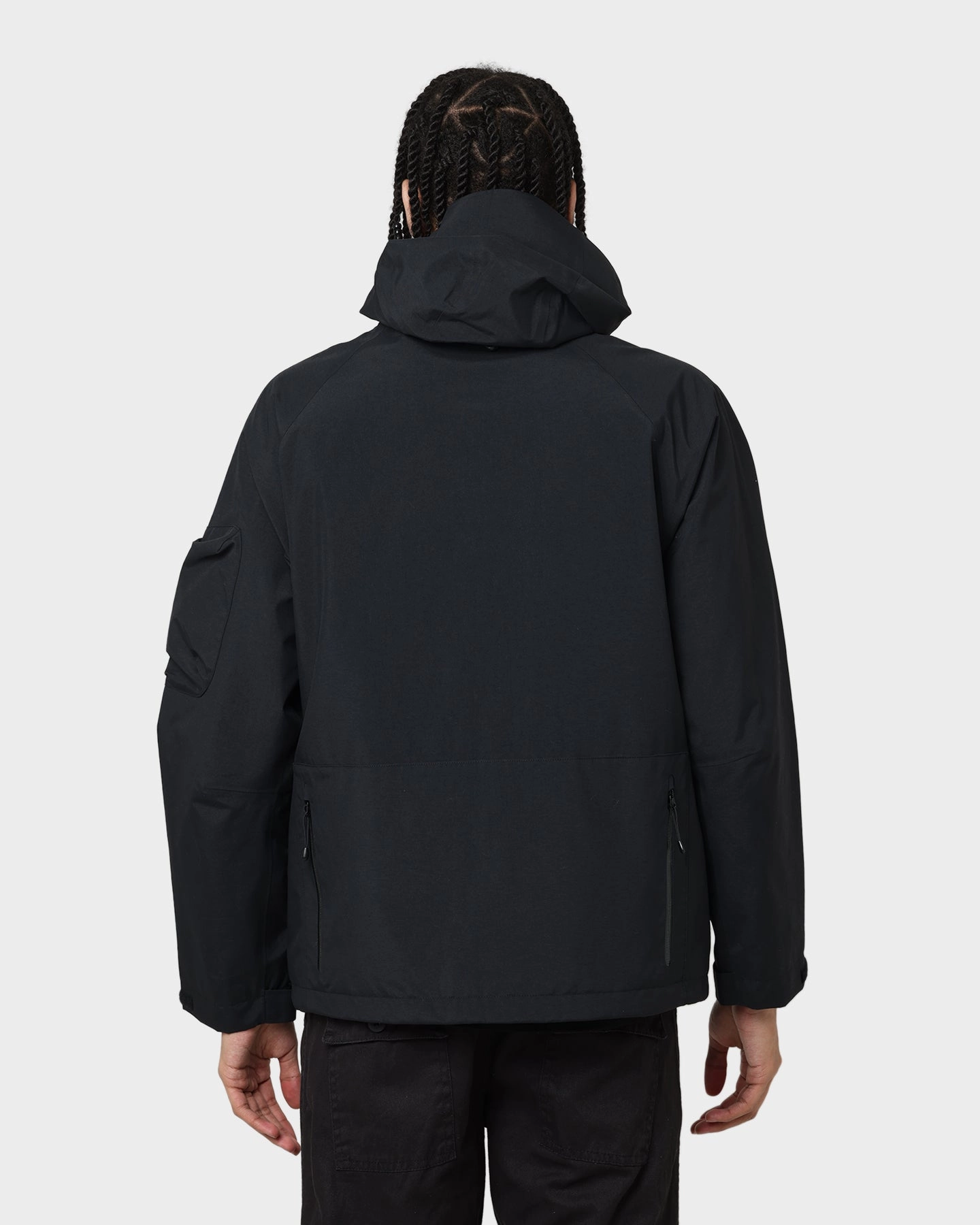 quilted Zip Off Detailing Supreme X Gore-Tex Tech Shell Jacket Black