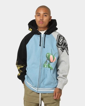 Hiking Ready Game Day Supreme X Junya Zip Up Hooded Sweatshirt Rusty Blue