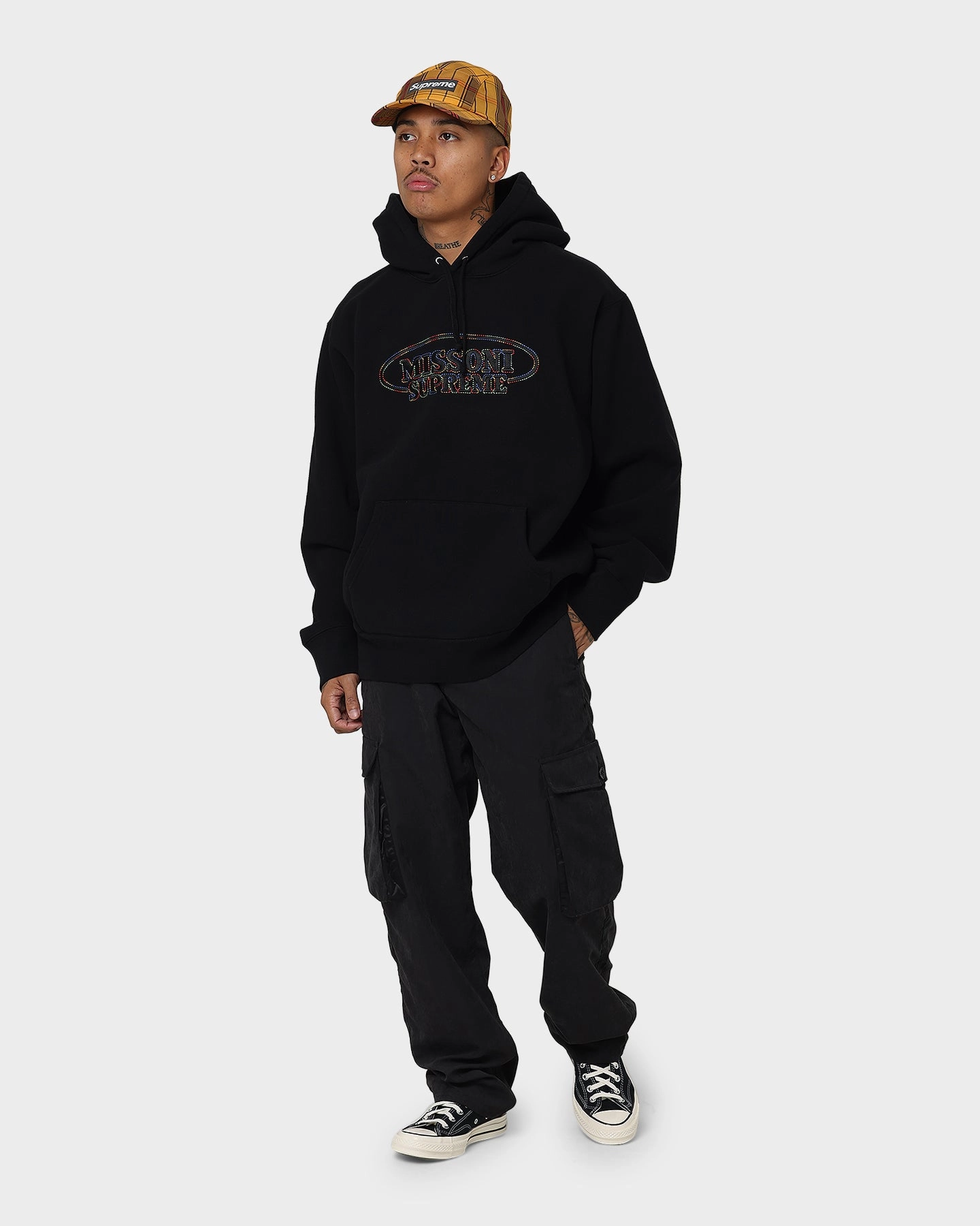 Supreme X Missioni Hooded Sweatshirt Black Easter wear