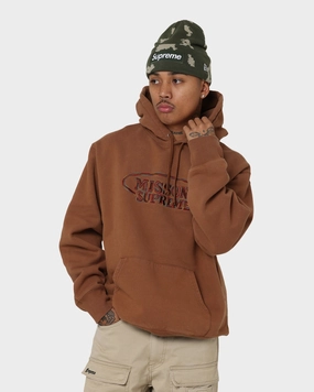 Supreme X Missoni Hooded Sweatshirt Brown Weight Distribution System Forget