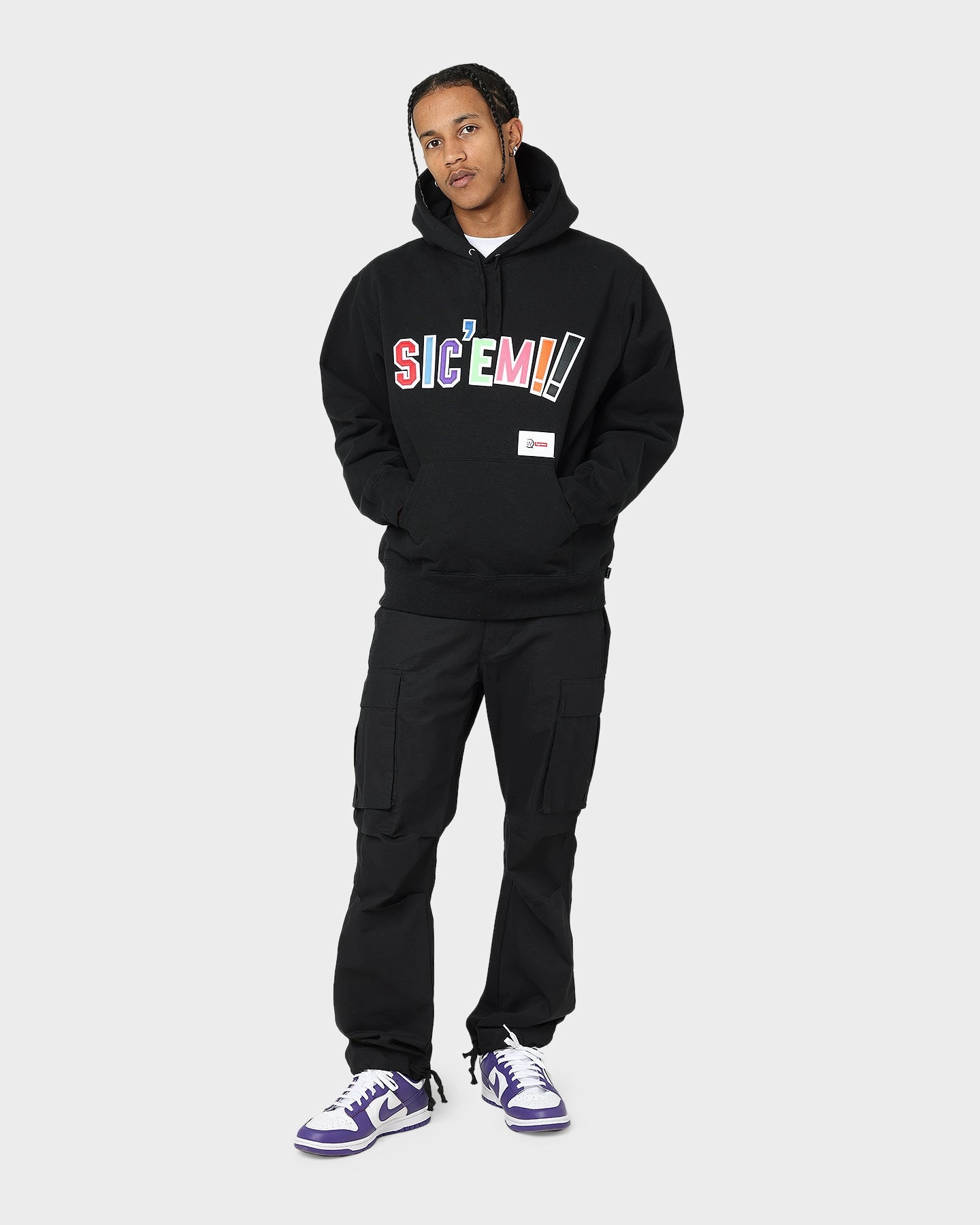 Weekend Vibe Supreme X WTAPS Sic Em Hoodie Black