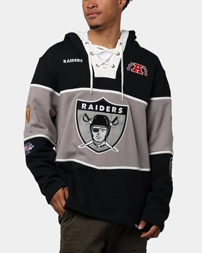 47 Brand Las Vegas Raiders Super Bowl Gridiron Lacer Hoodie Jet Black Outdoor Style