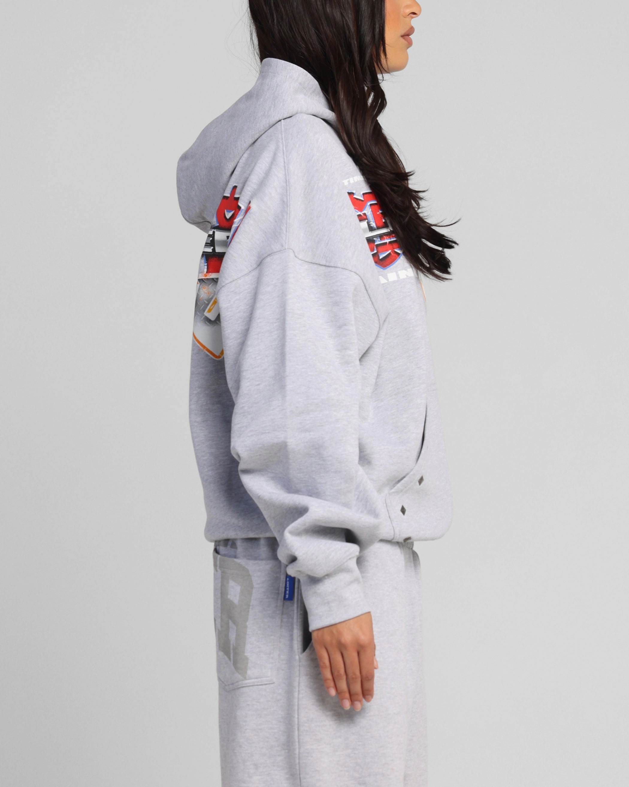 Solution Oppose Loiter Fighter Zip Hoodie Grey