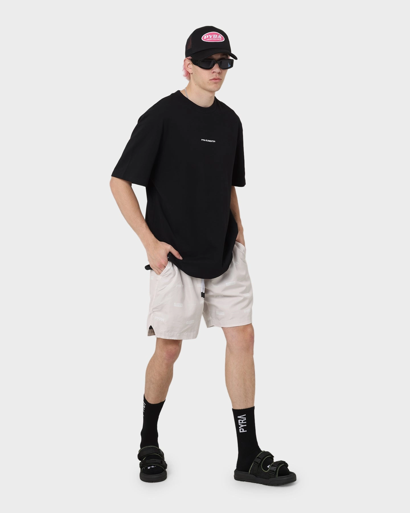 Tailored Cut PYRA Parachute Shorts Oyster