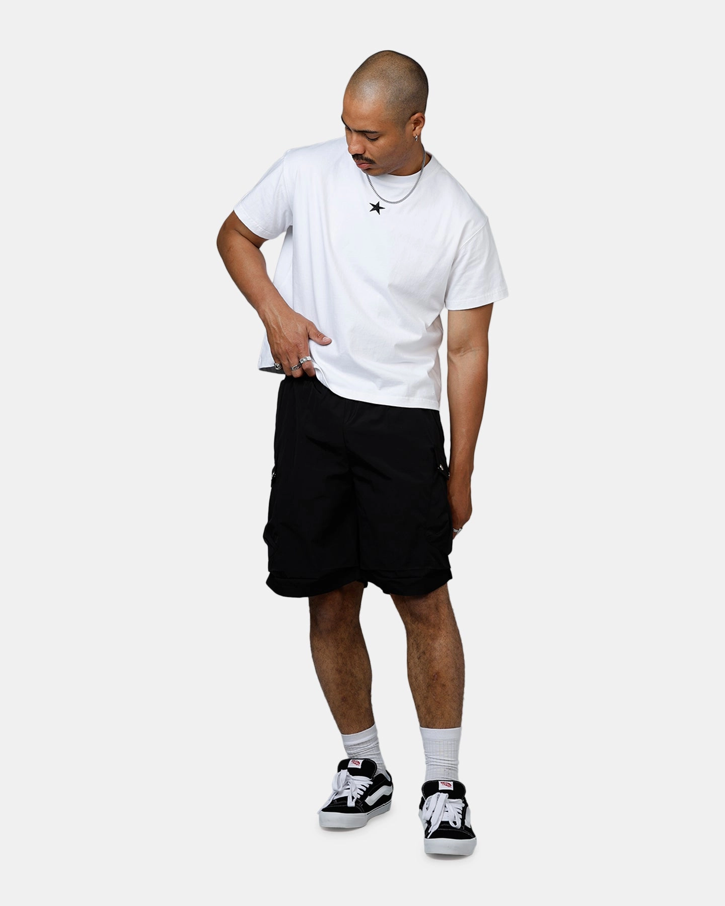 Banx Signature Cargo Shorts Black Multi Pocket Functionality