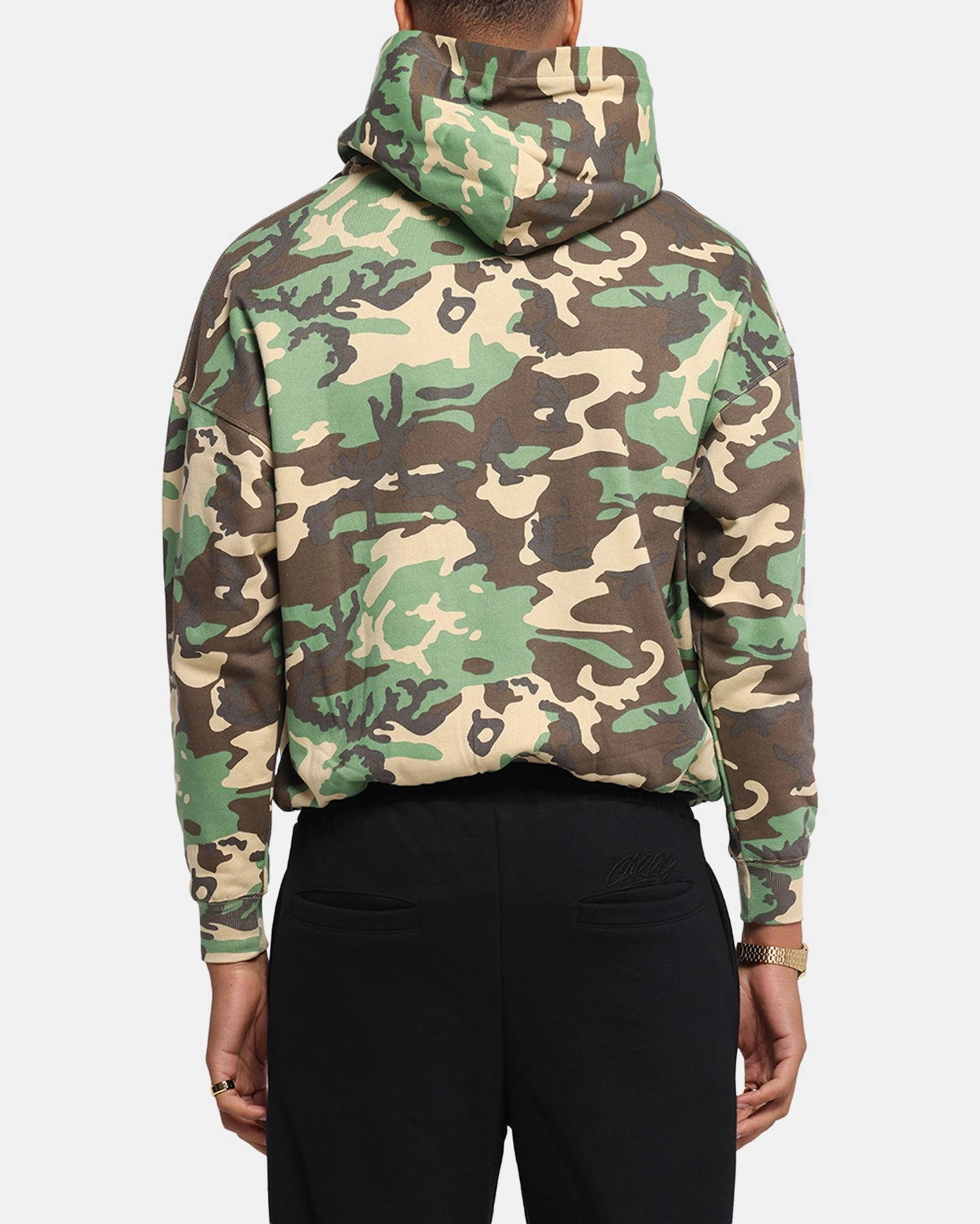 Carr?? Blanc Oversized Hoodie Woodland Camo Risk - minimized