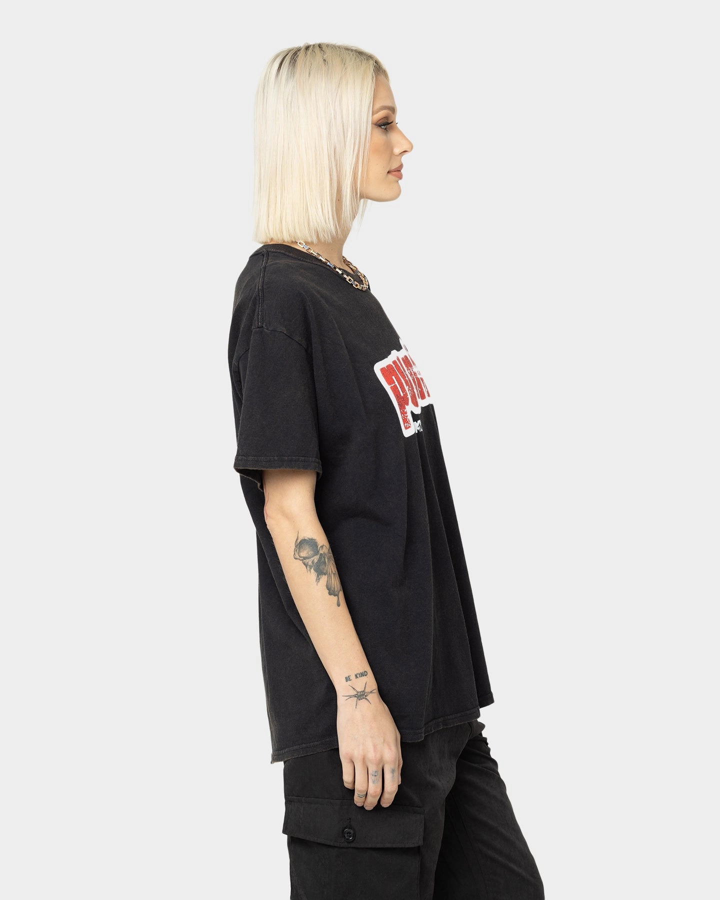 Versatile Design American Thrift X MTV Punk'd Vintage T-Shirt Black Wash