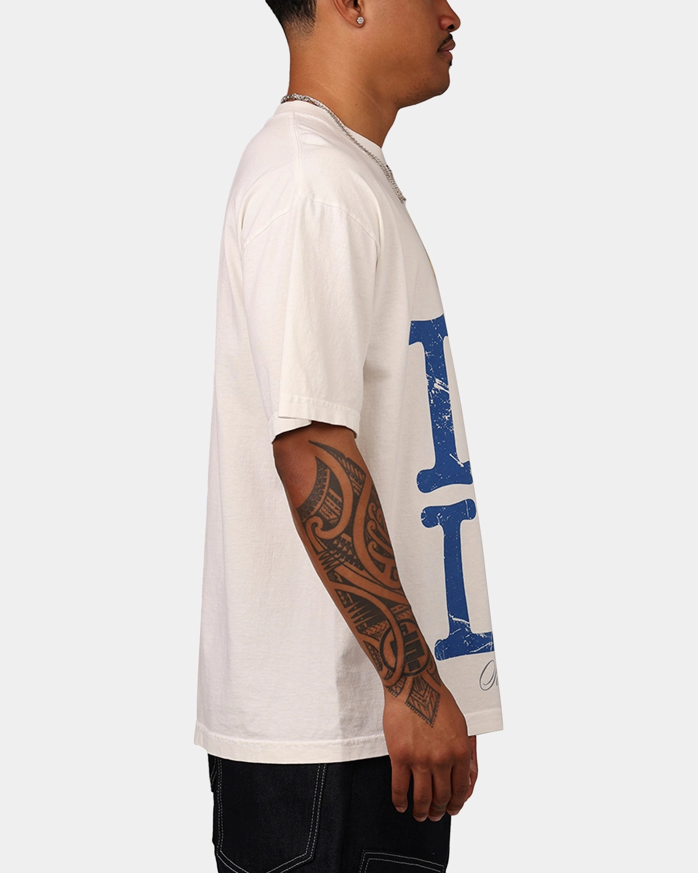 Sworn To Us I Love LA T-Shirt Eggshell Trendy Piece Abrasion resistant