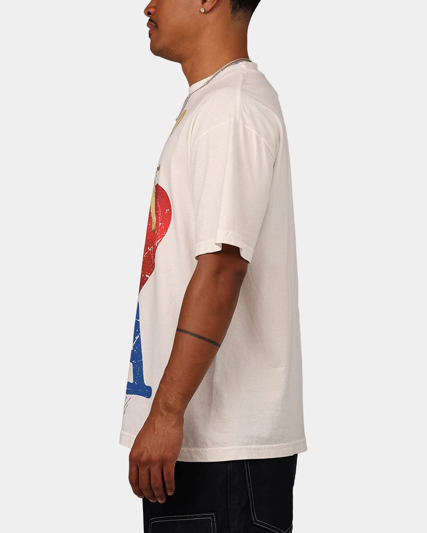 Sworn To Us I Love LA T-Shirt Eggshell Smooth Jersey Texture