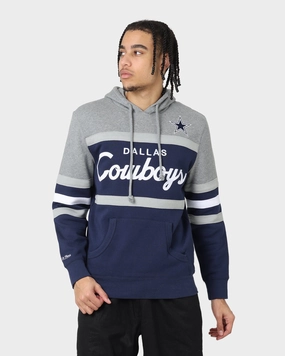 Mitchell & Ness Dallas Cowboys Head Coach Hoodie Navy Dynamic Feel