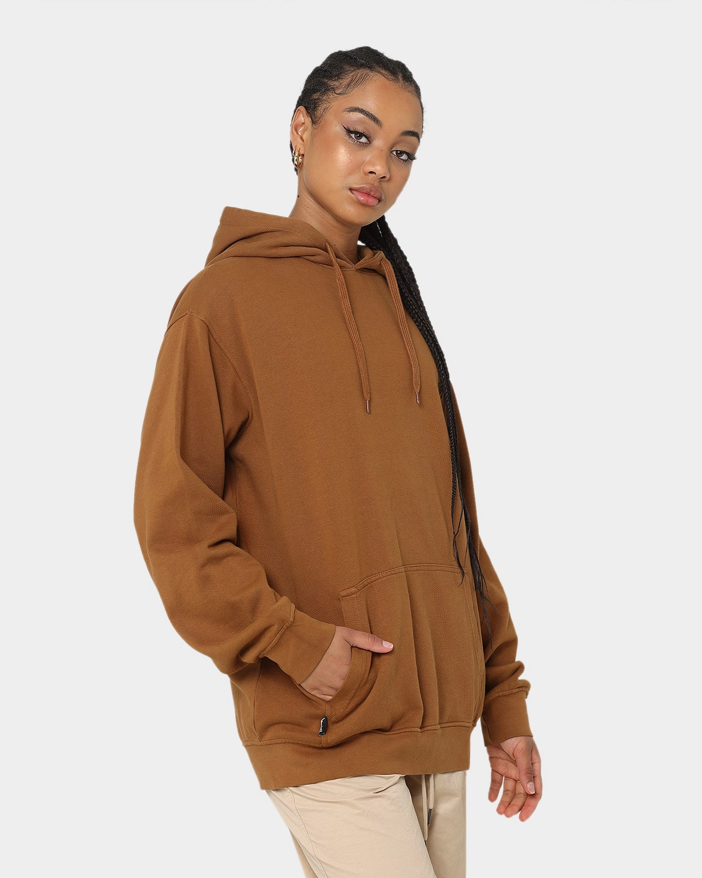 Stussy 8 Snakes Hoodie Pigment Chocolate Functional Cordlock Adjustment System