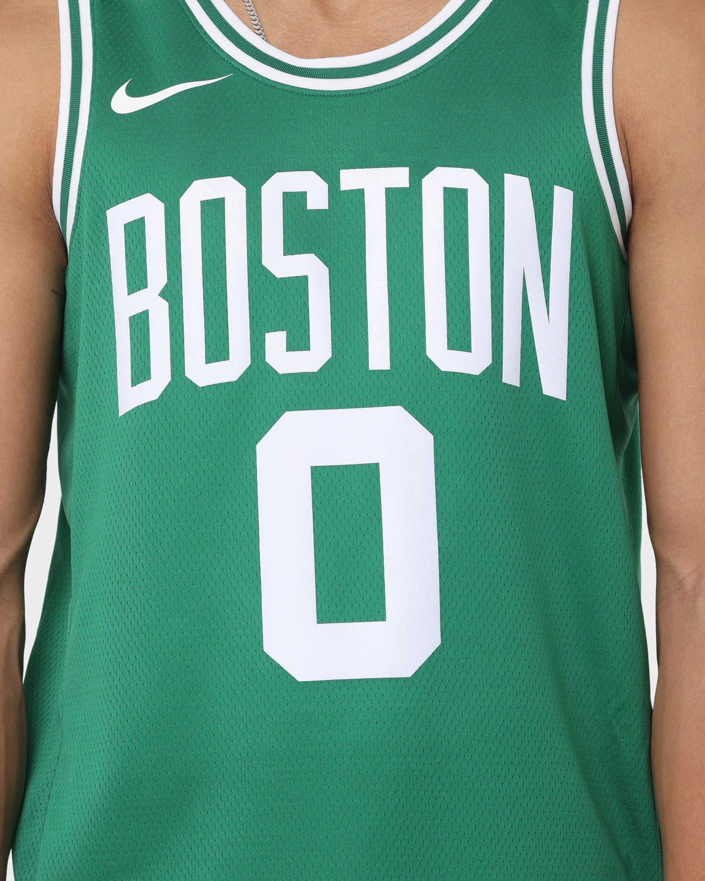 Nike Jayson Tatum Boston Celtics #0 Icon Edition 2022/23 Nike Dri-FIT NBA Swingman Jersey Clover Ultimate Comfort Thermal Regulating Layer